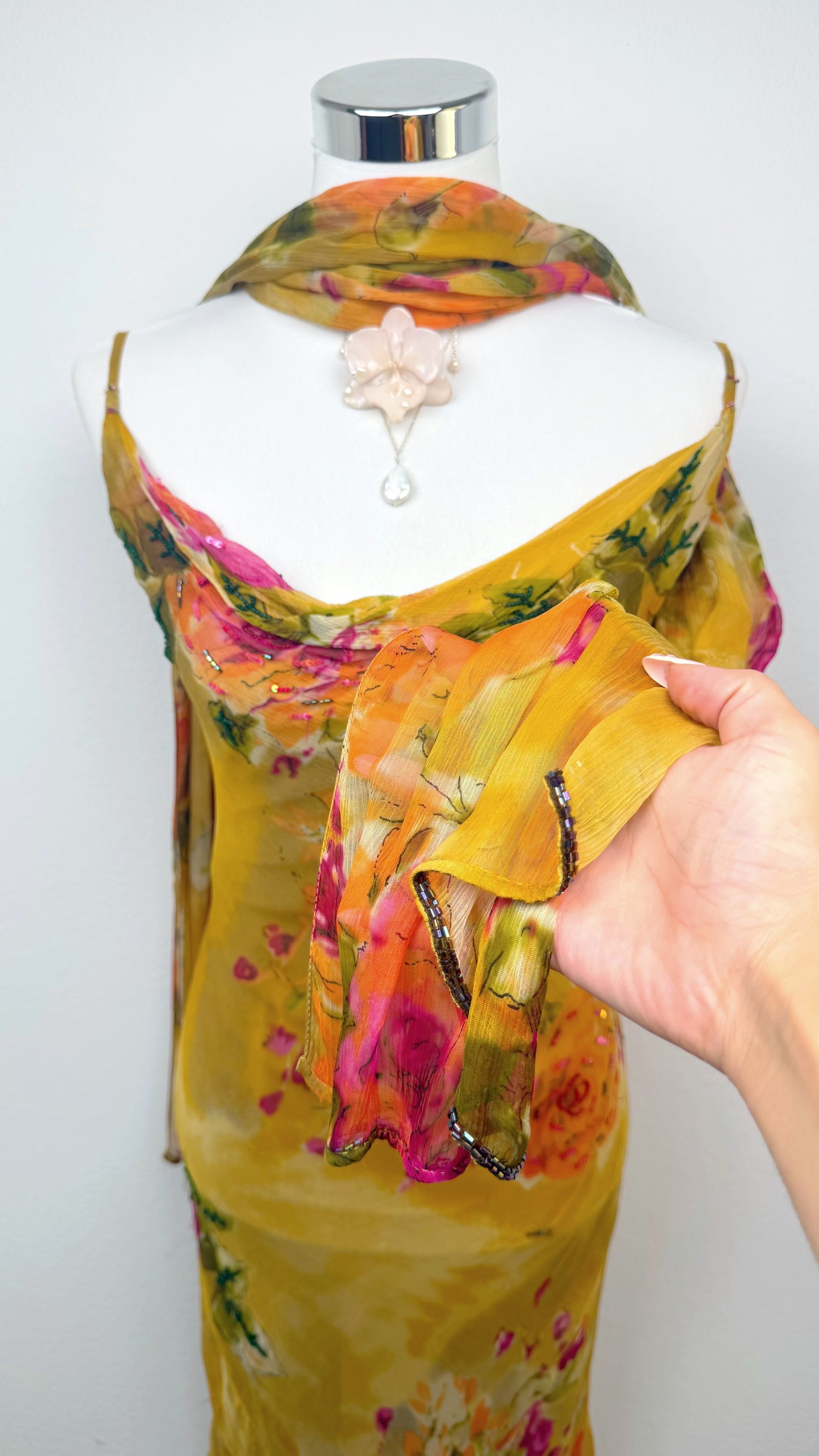 Golden Rose Garden Dress