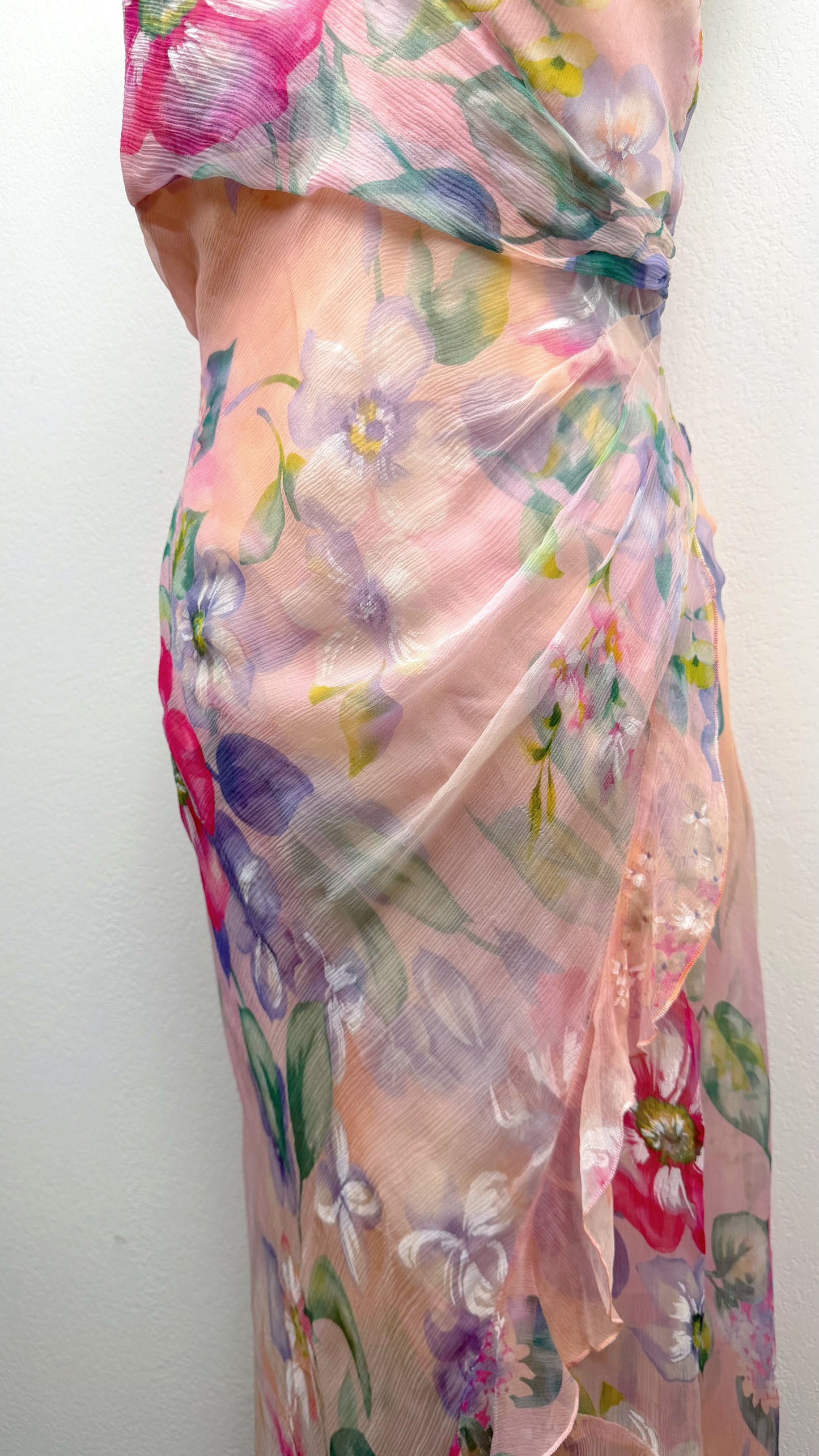 Silk Blushing Garden Dress
