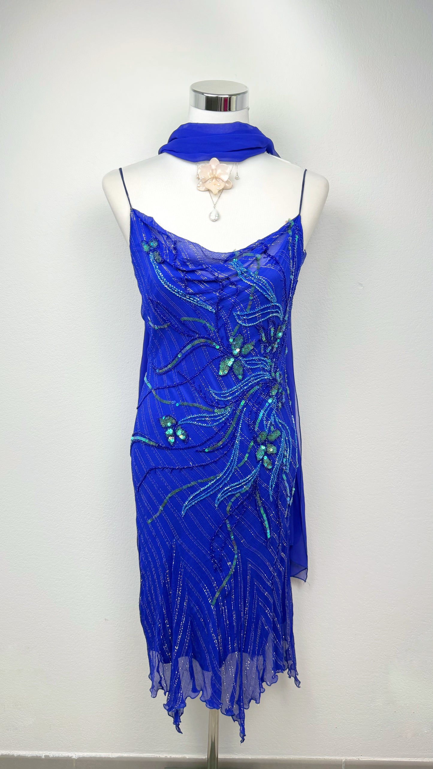 Nyxwing Cobalt Butterfly Silk
