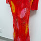 The Scarlet Sunset Silk Gown