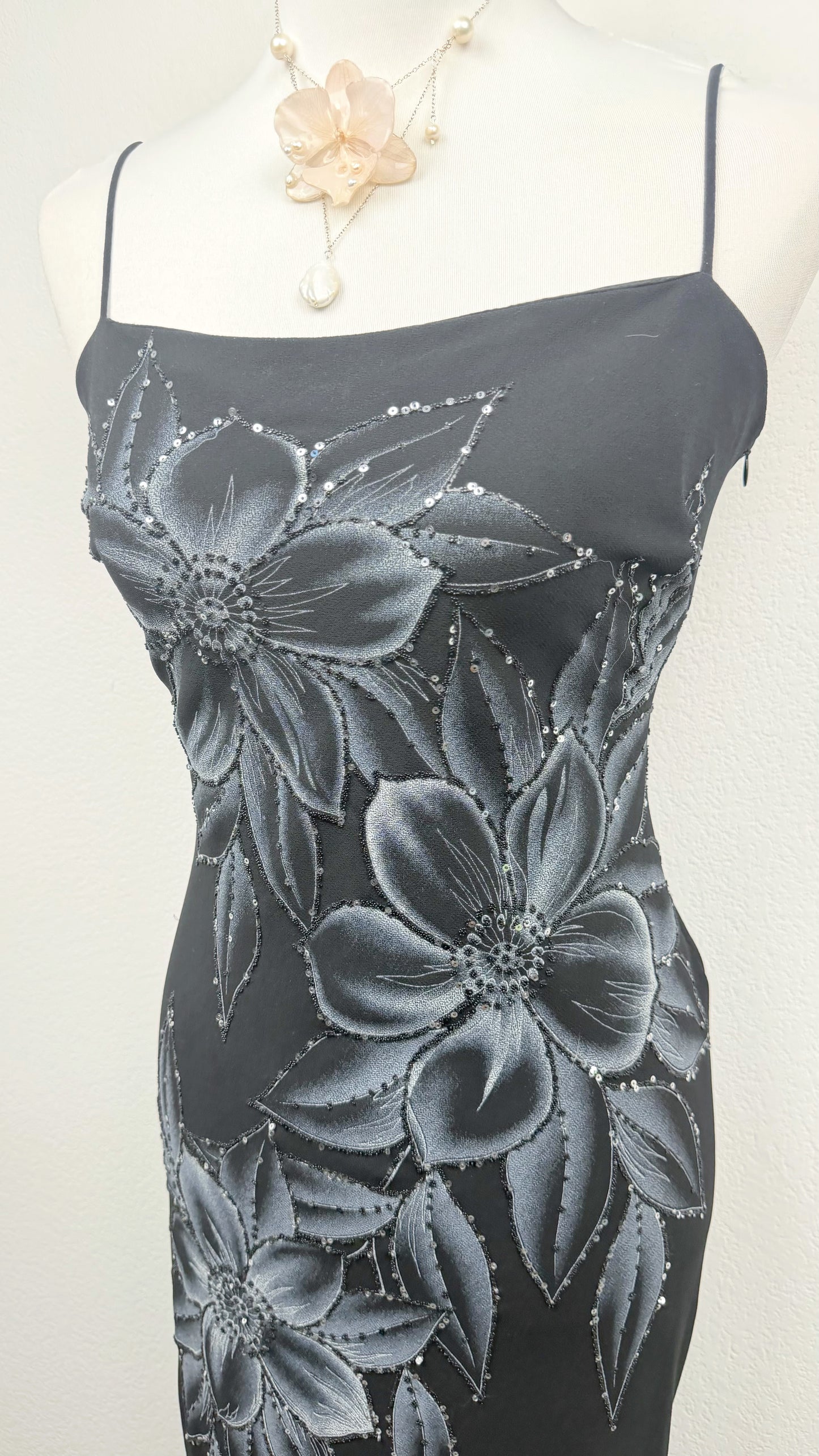 Midnight Blossom Gown