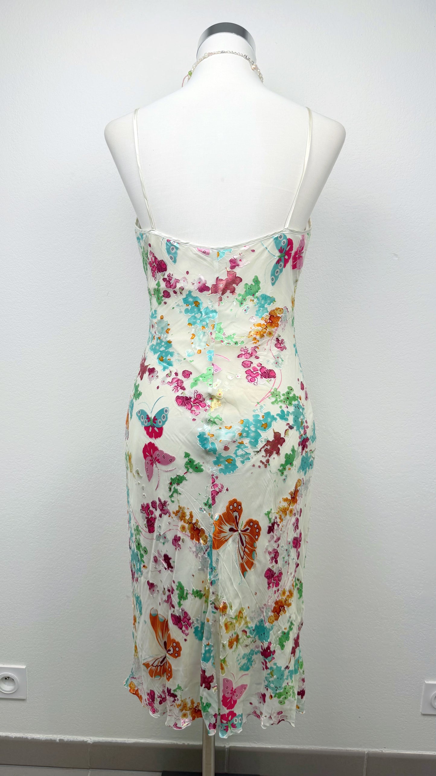 Butterfly Meadow Silk Dress