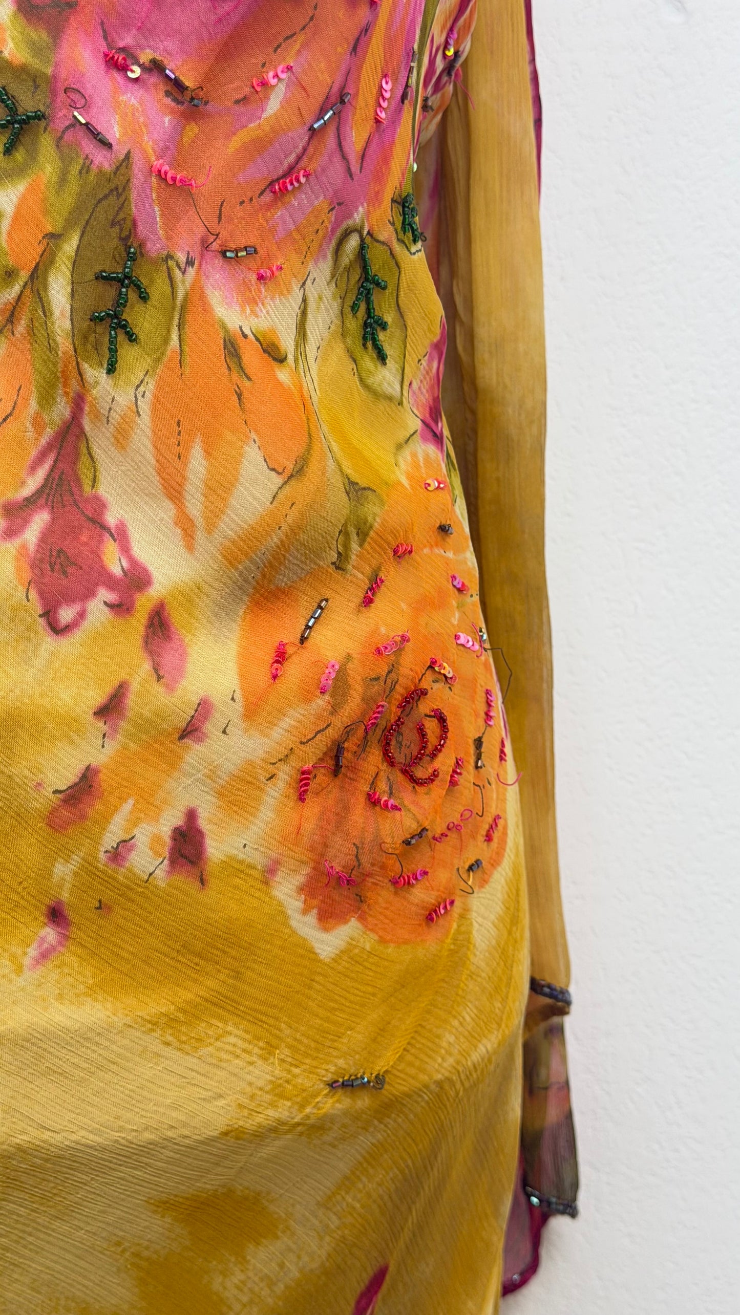 Golden Rose Garden Dress