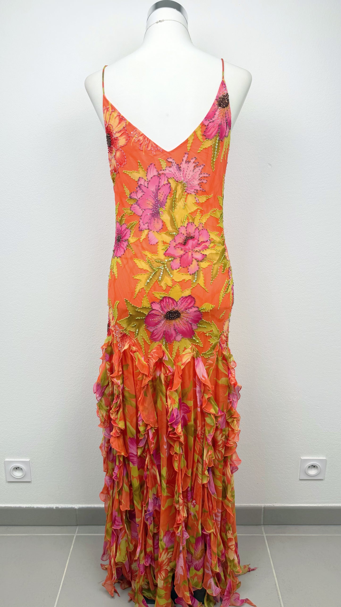 Silk Coral Blossom Couture