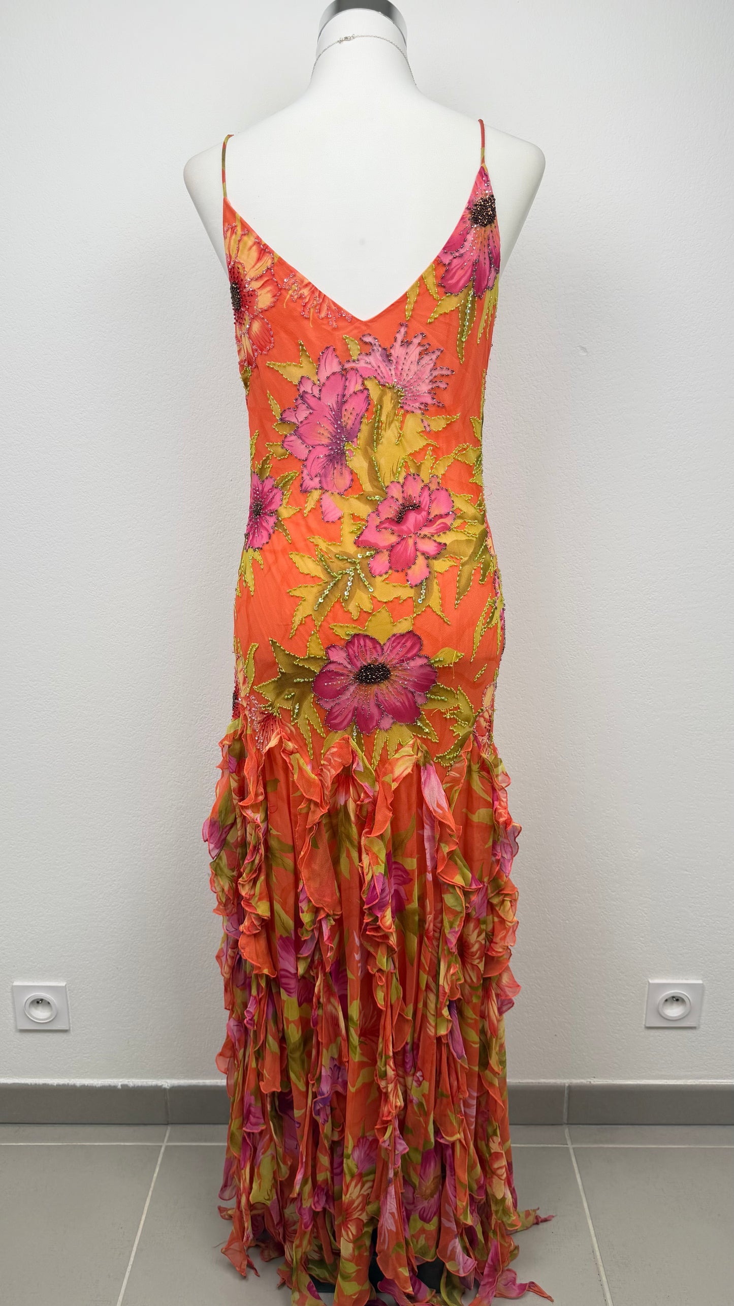 Silk Coral Blossom Couture
