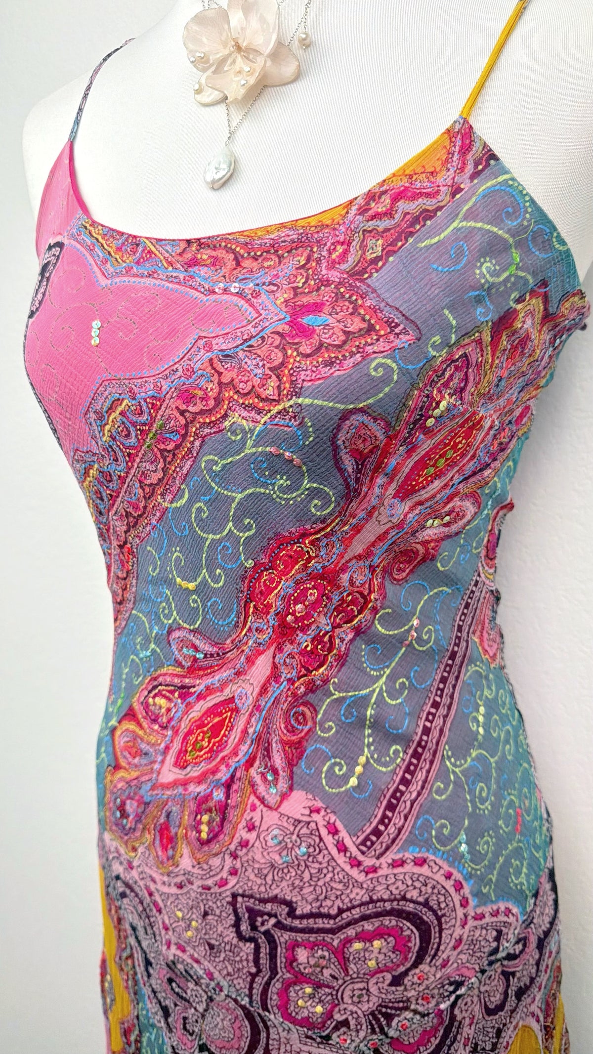 RARE Derhy Paisley Pixie Dress