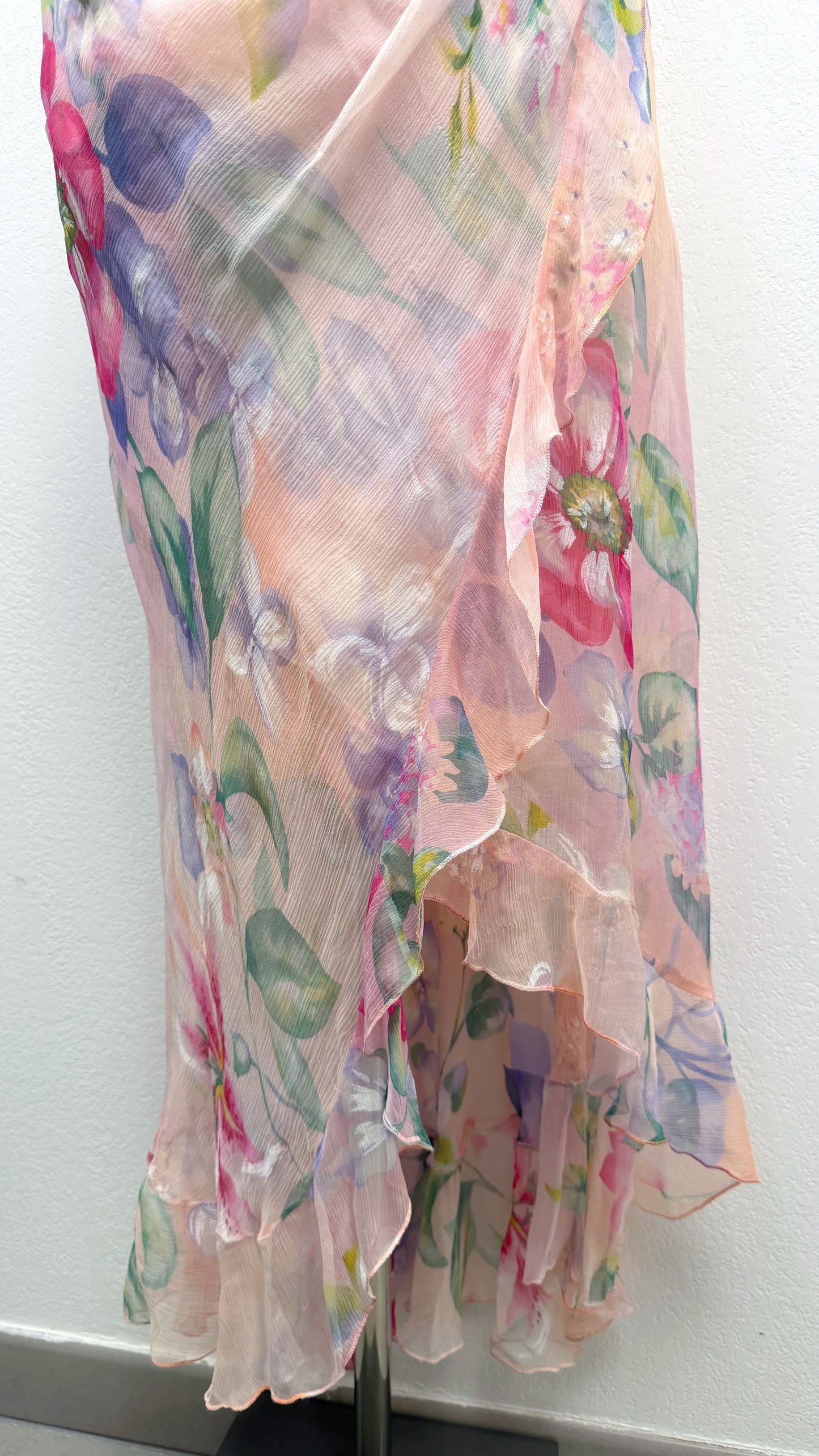 Silk Blushing Garden Dress