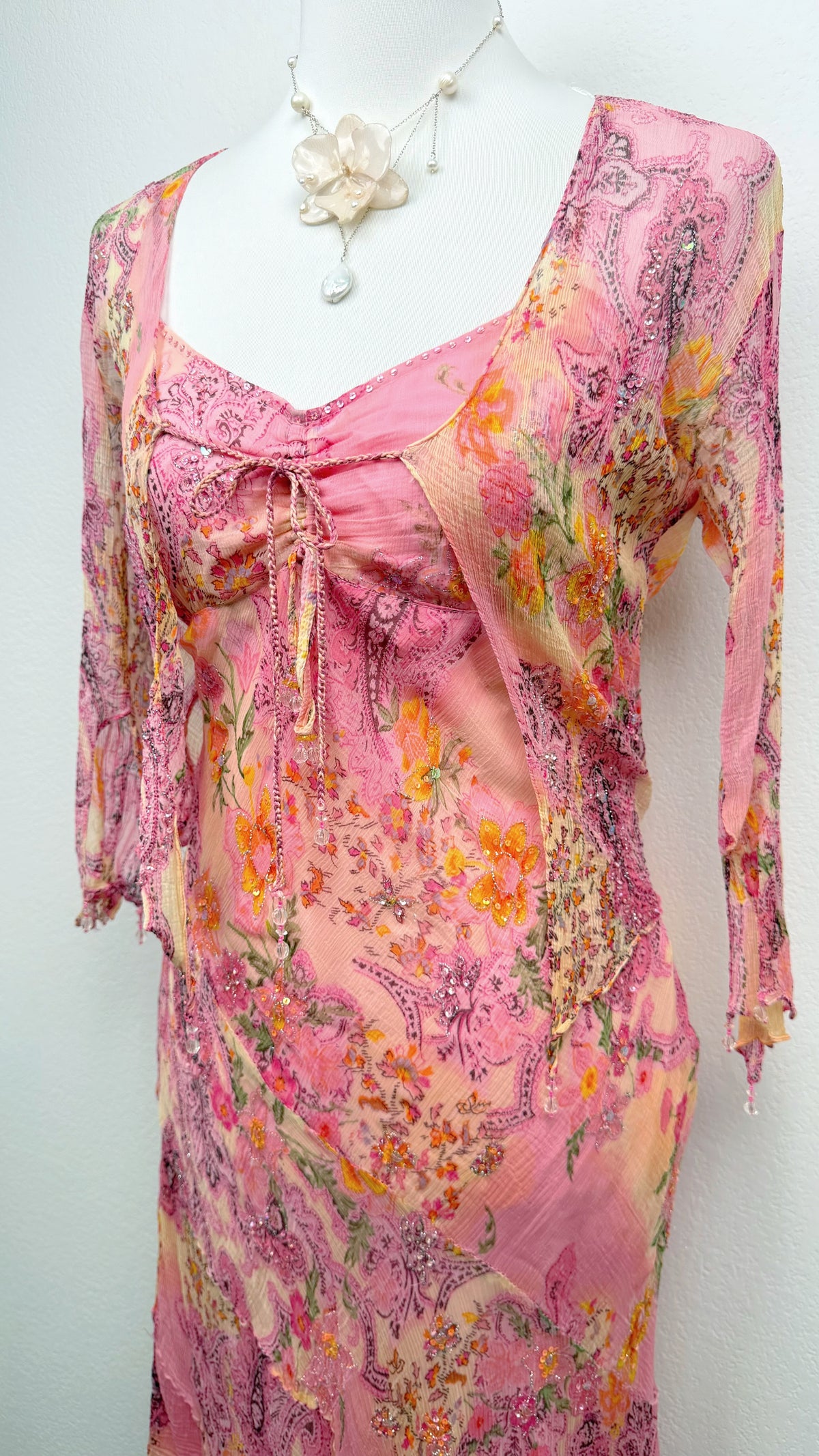 Rare Derhy Pink Secret Garden Dress