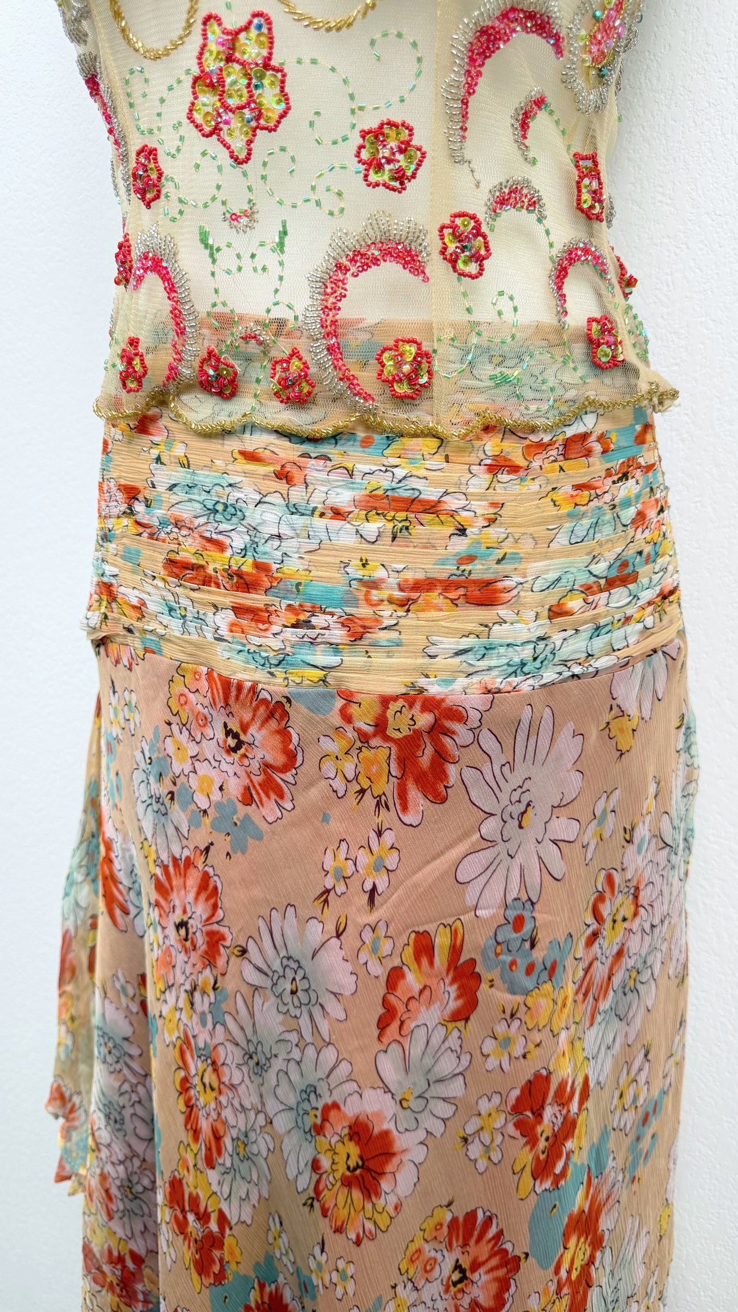 Enchanted Garden Hand-Beaded Two-Piece Set