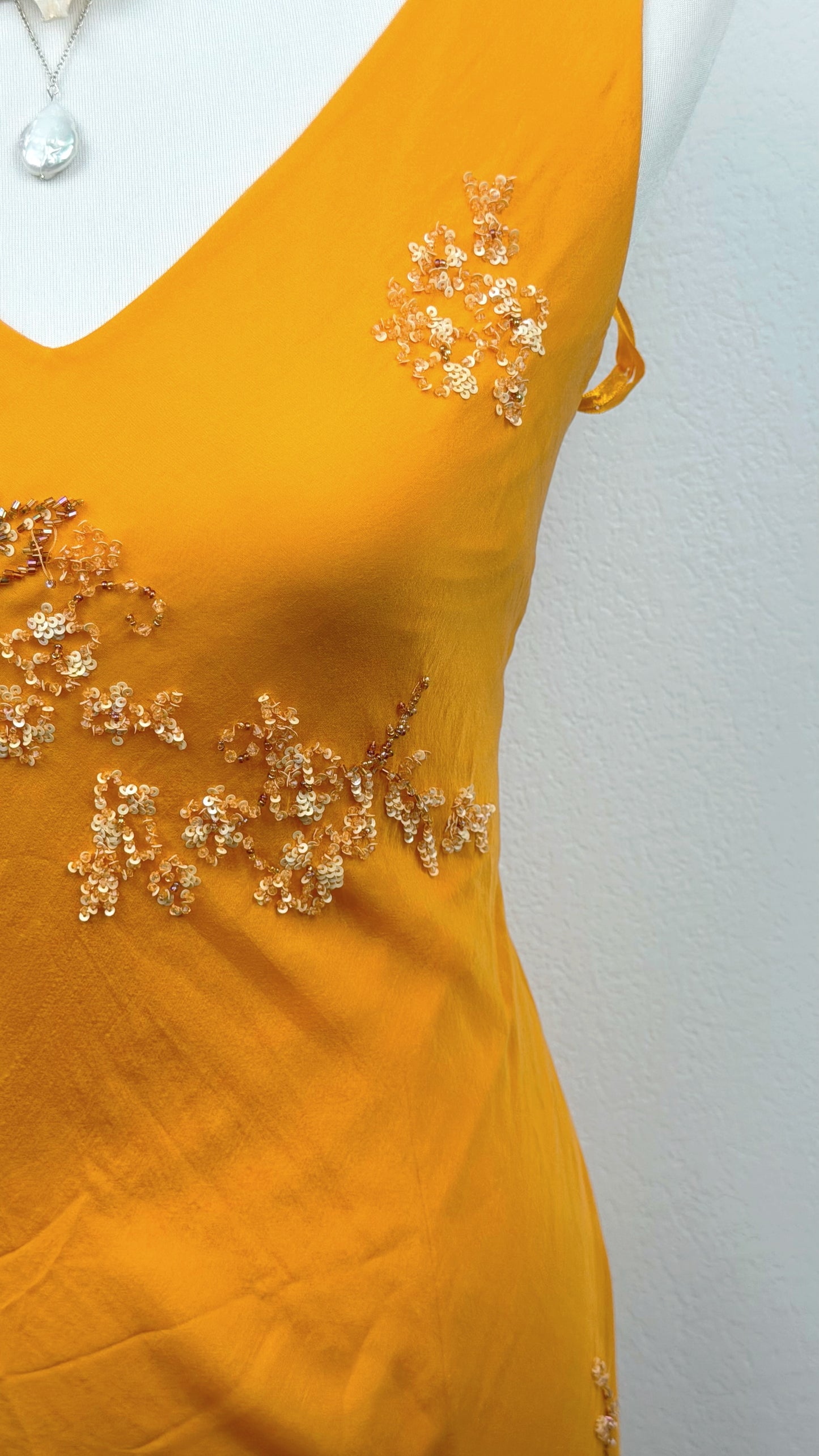 Golden Hour Silk Dress
