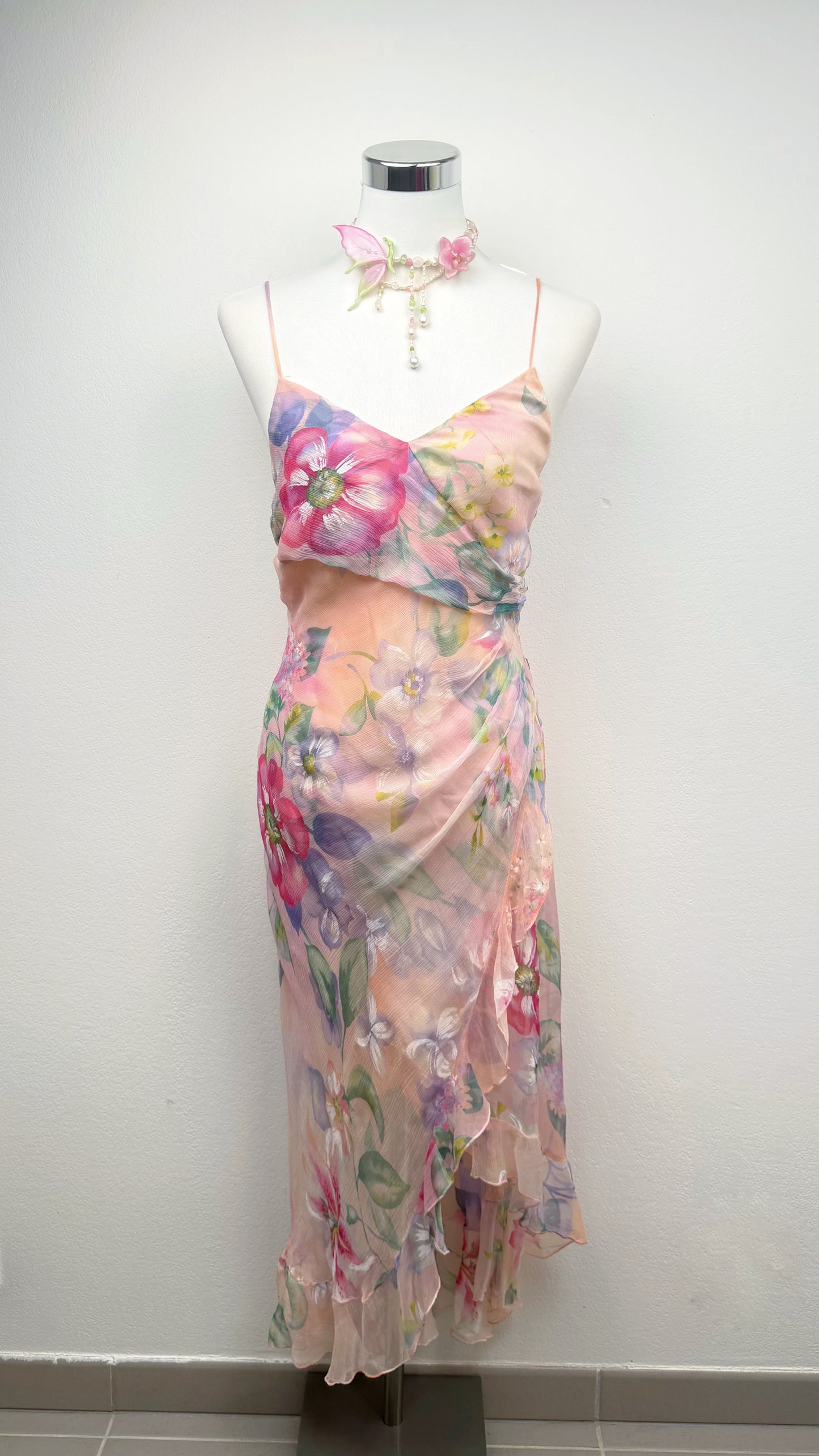 Silk Blushing Garden Dress