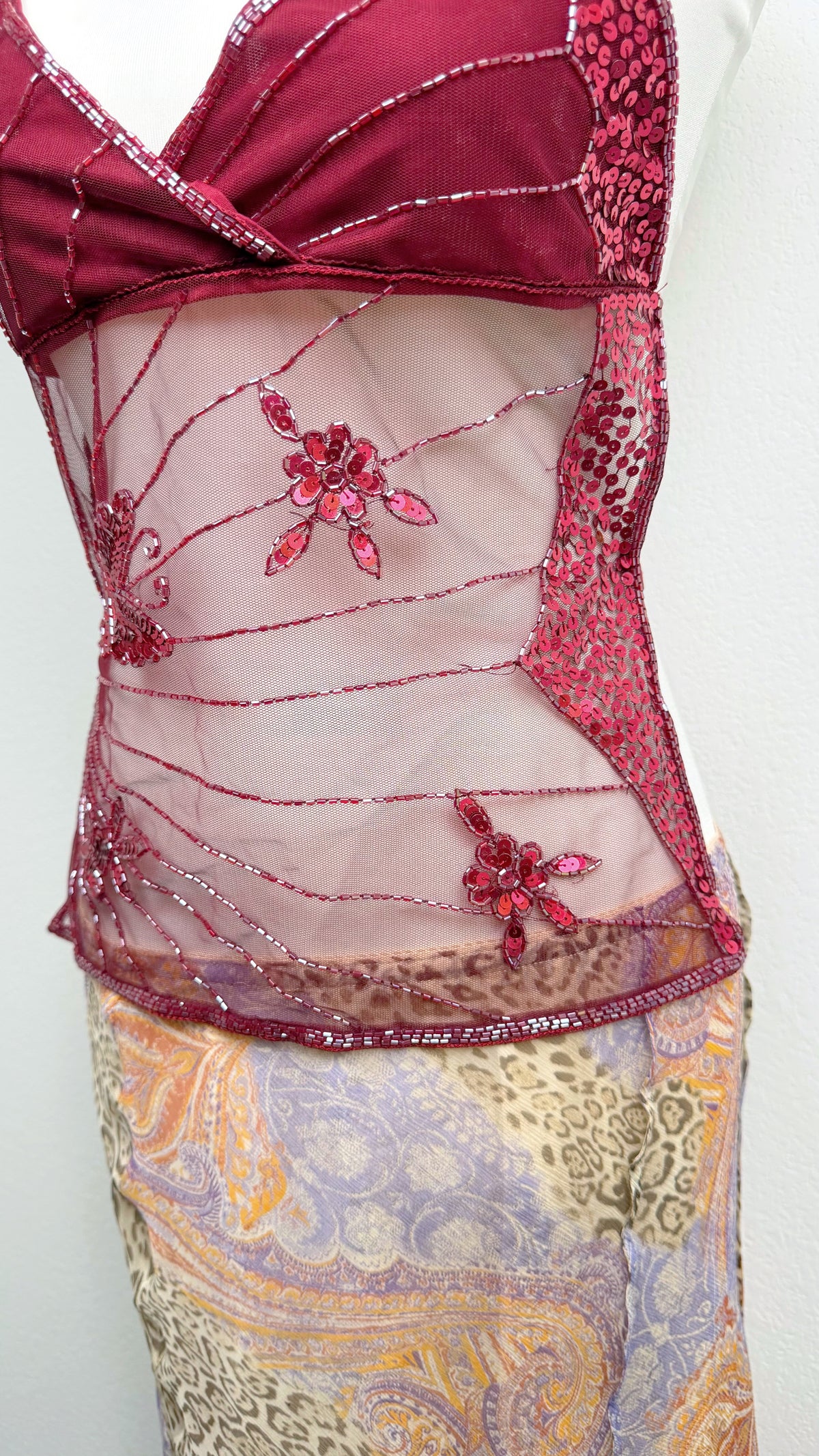 The Burgundy Butterfly Fairy Top