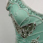Seafoam Butterfly Beaded Top