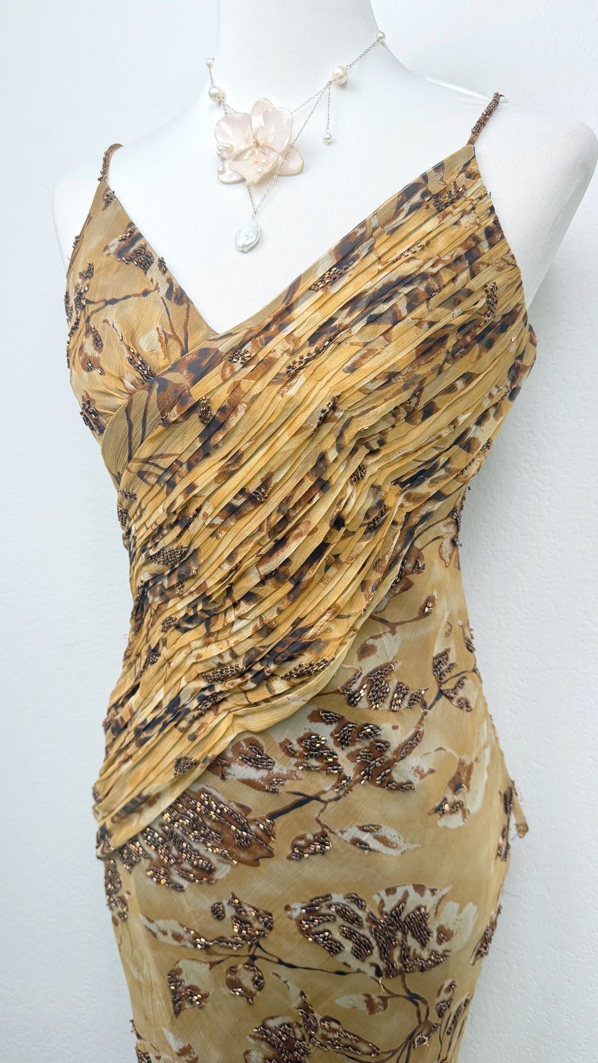 The Gilded Woodland Silk Dress