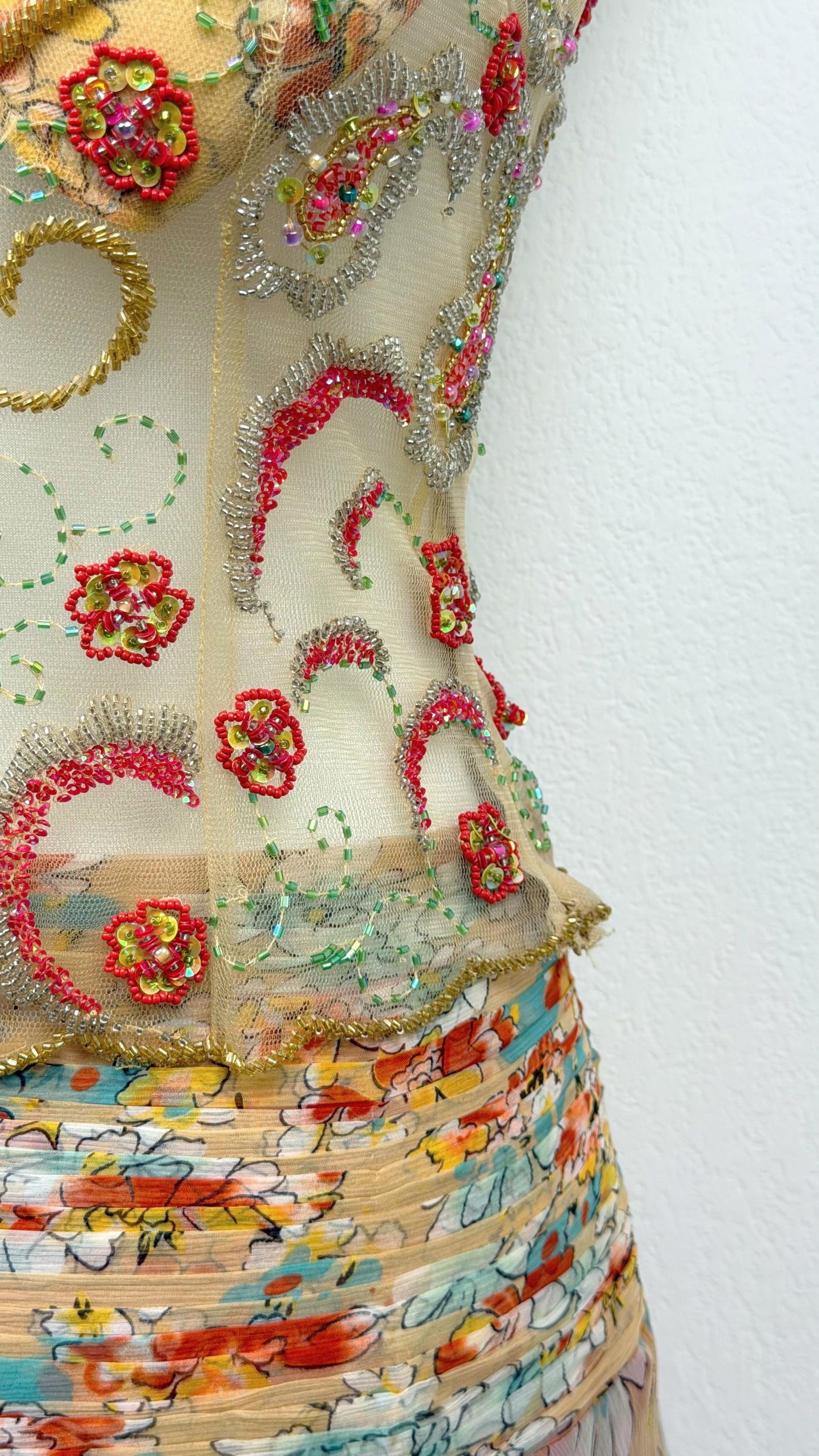 Enchanted Garden Hand-Beaded Two-Piece Set