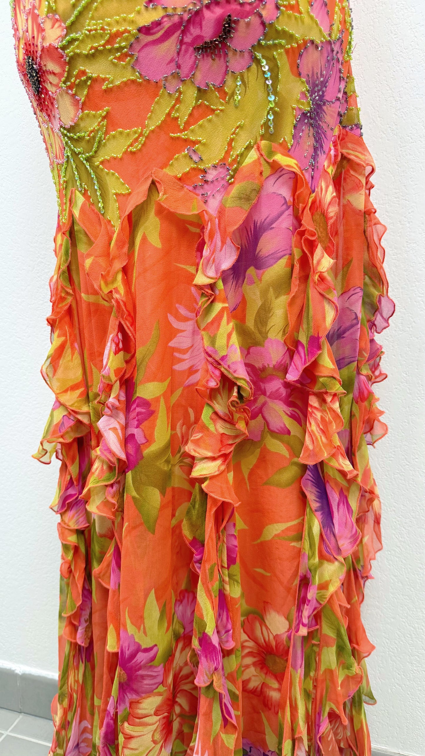 Silk Coral Blossom Couture