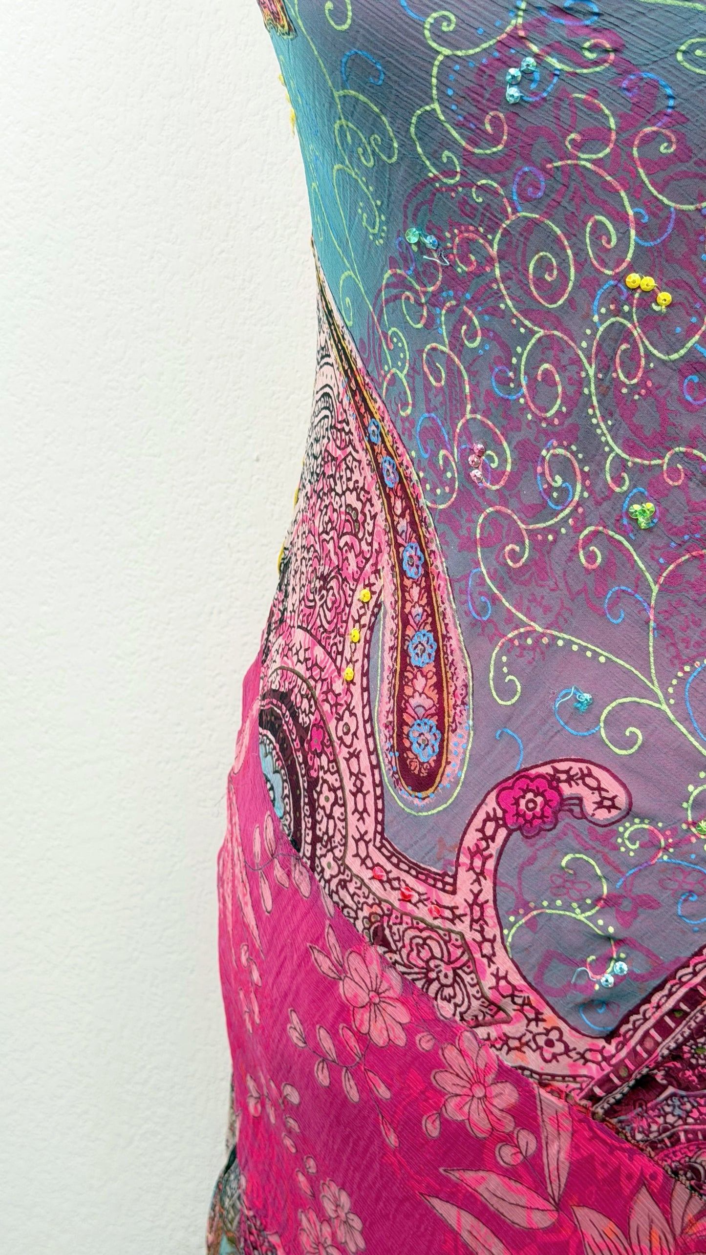 Derhy Pink Lagoon Paisley Dress
