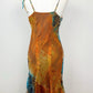 Aquamarine Serpent Silk Dress