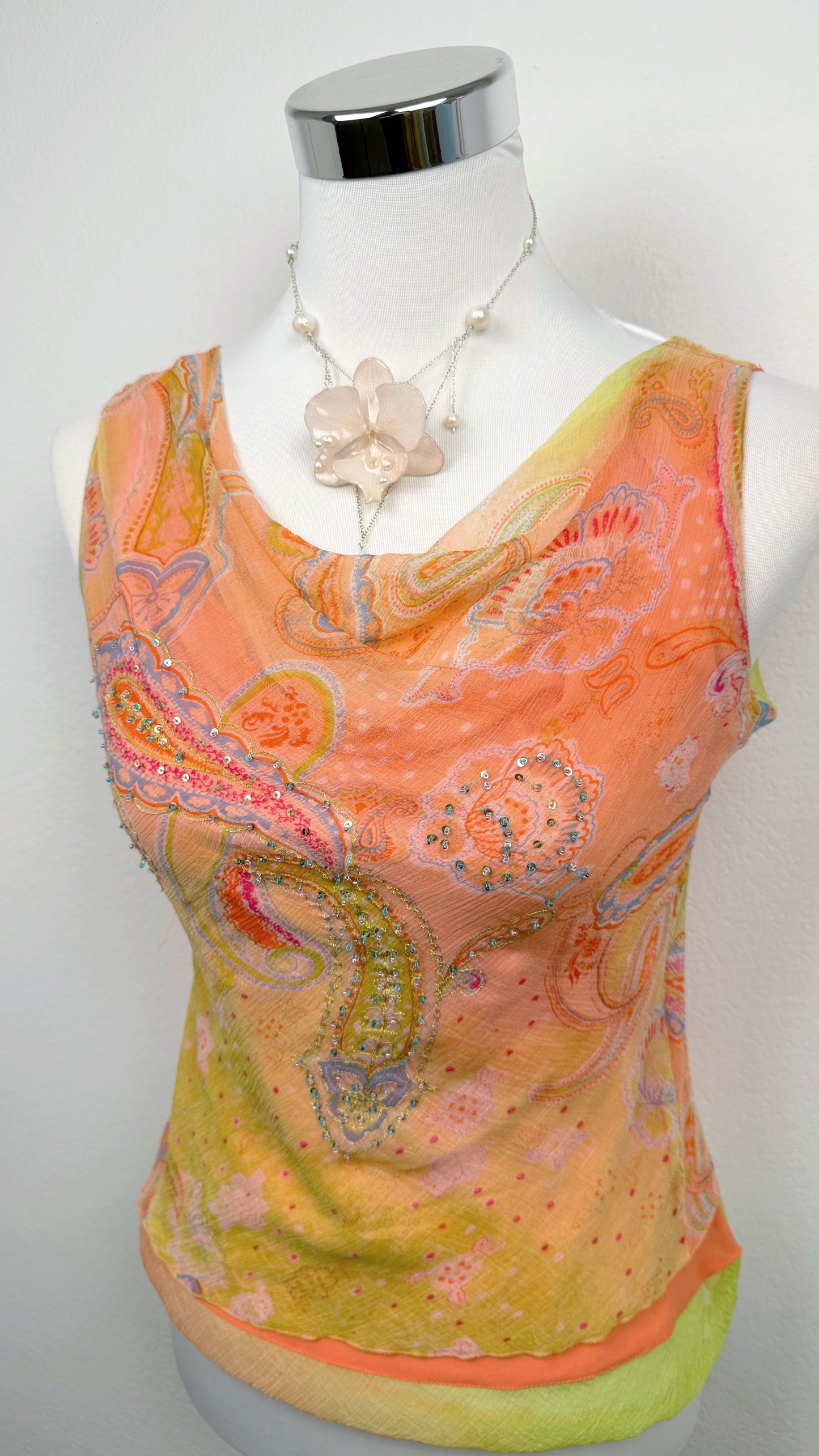 Derhy Sunset Paisley Top