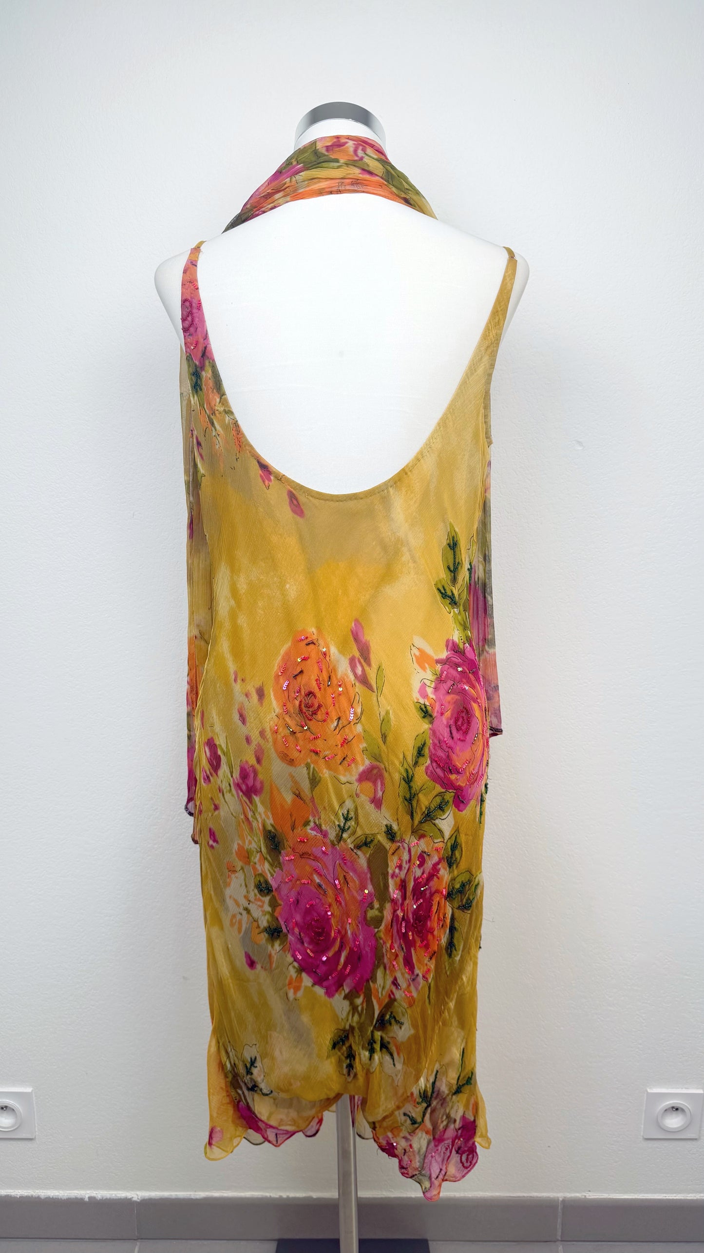 Golden Rose Garden Dress