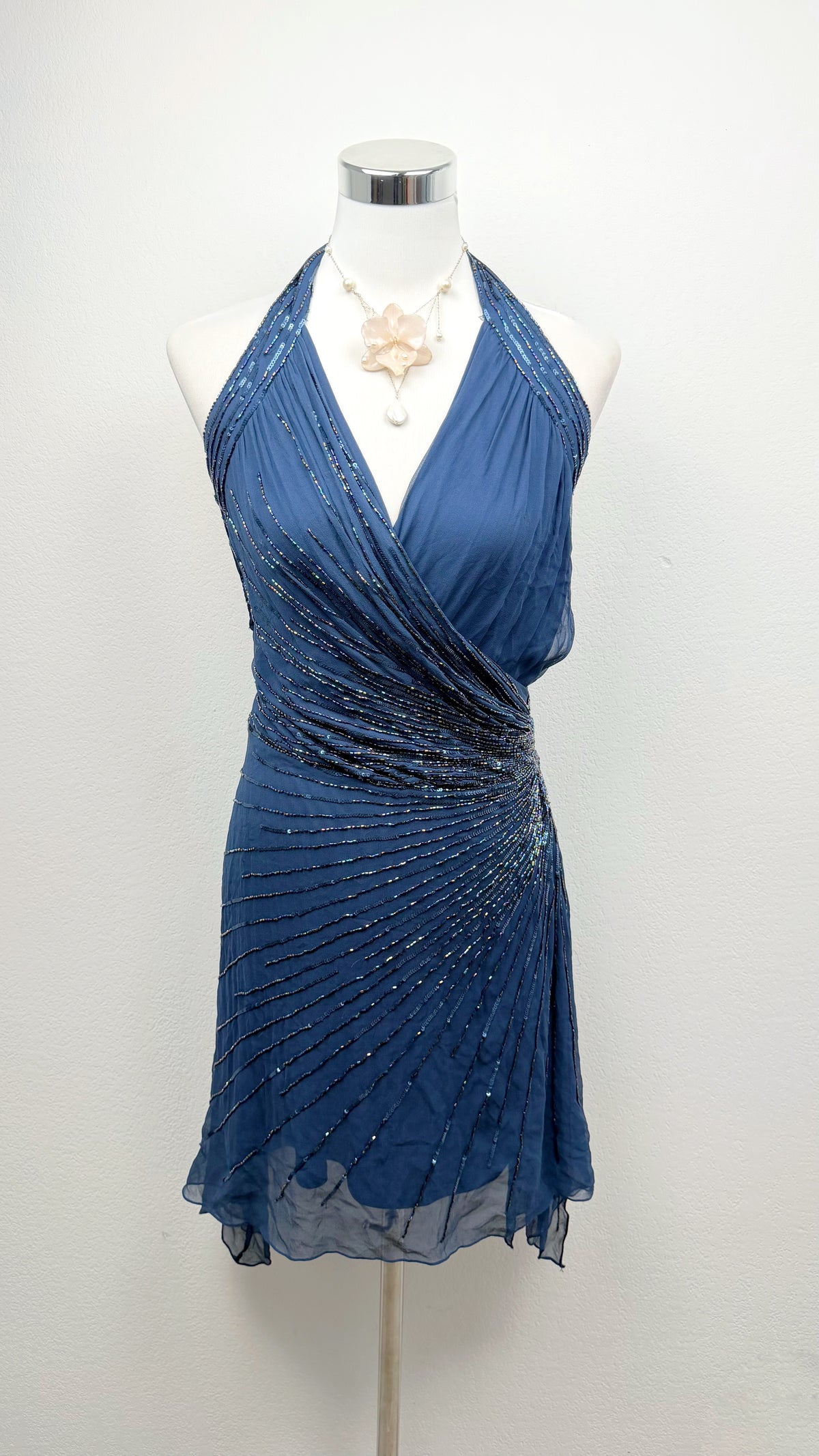 The Midnight Starlight Silk Dress