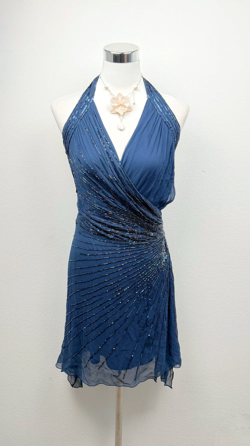 The Midnight Starlight Silk Dress