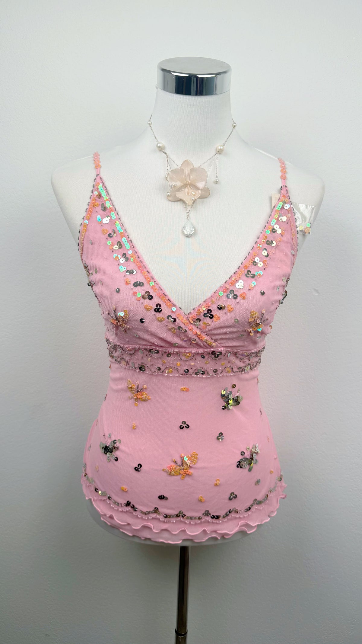Pink Pixie Sequin Top