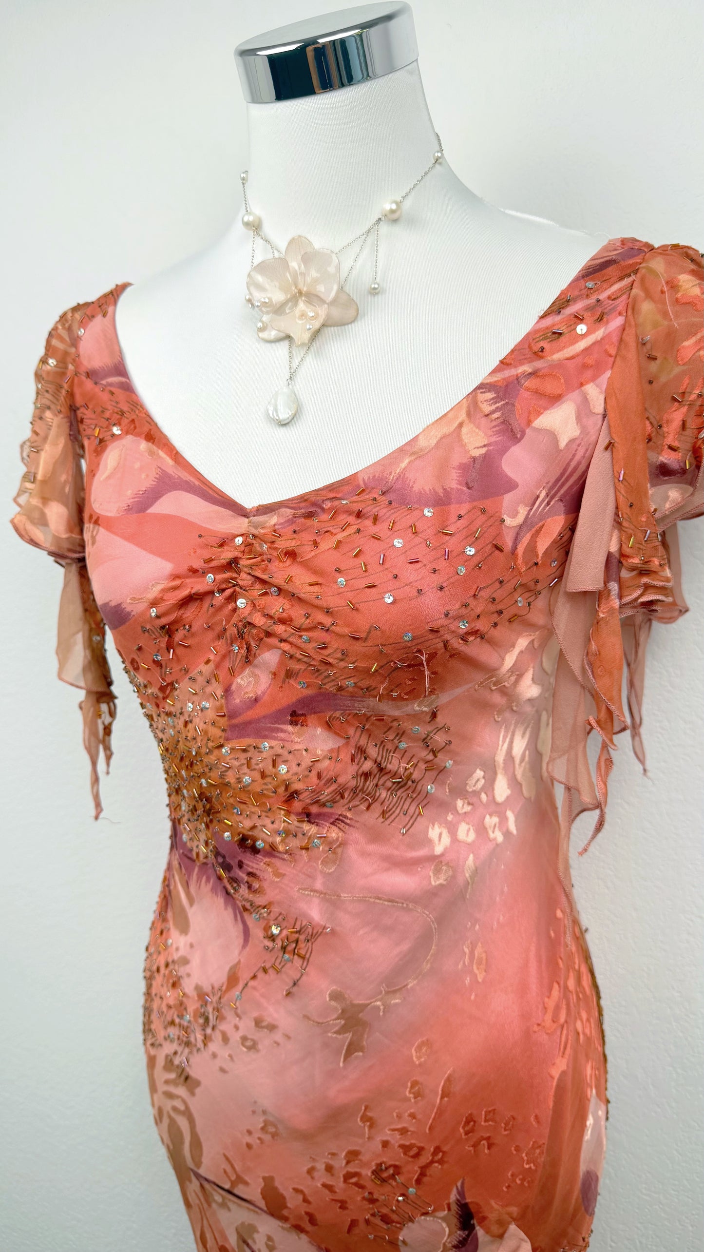 RARE Peach Blossom Silk