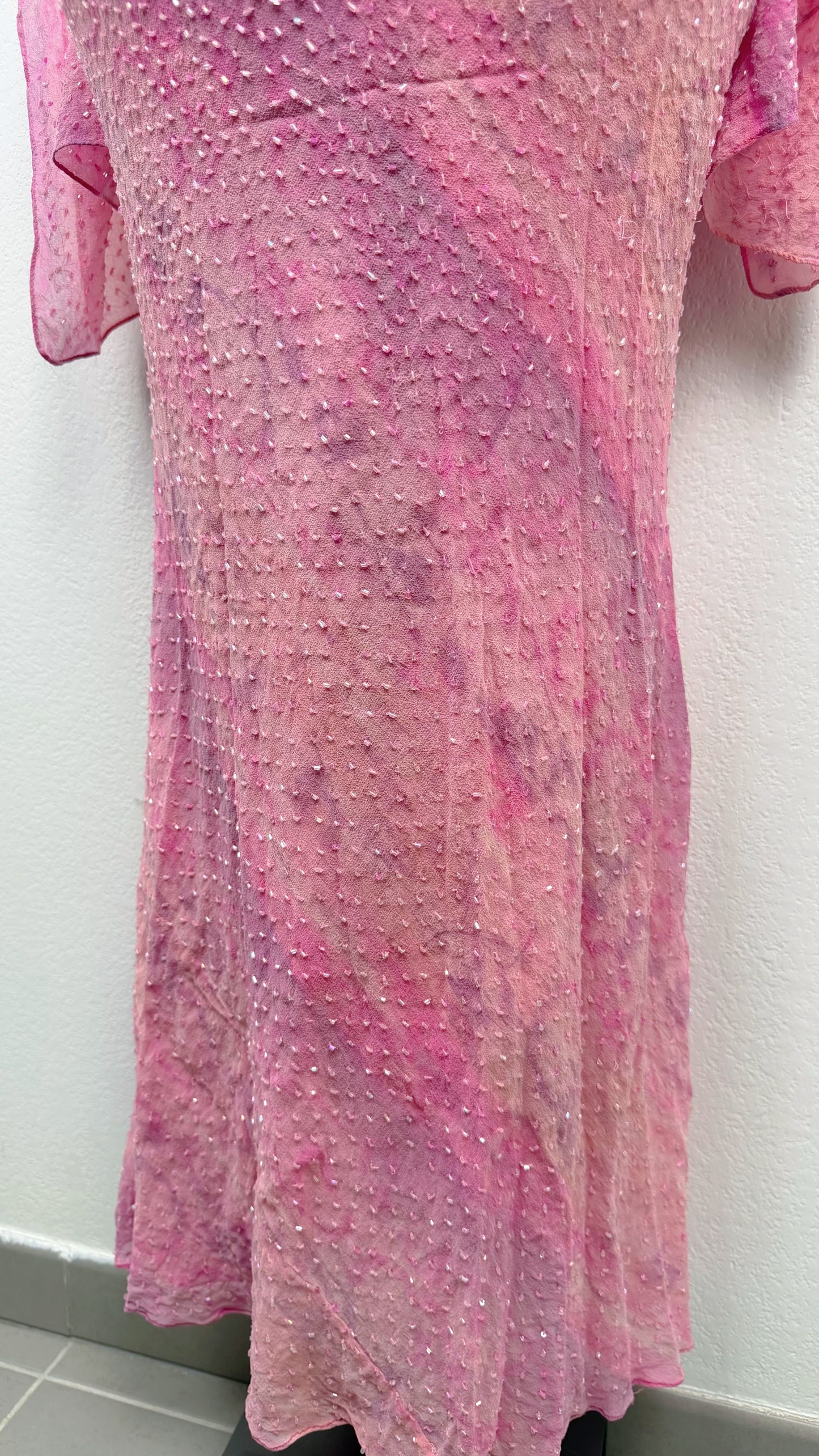 Silk Pink Stardust Gown