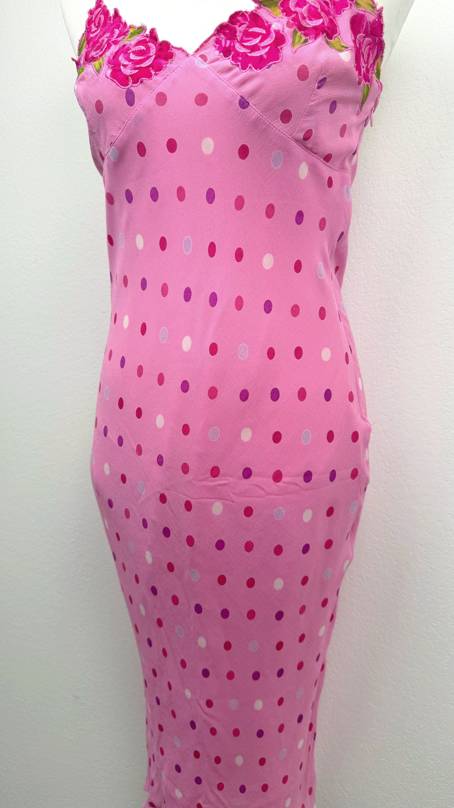 Derhy Pink Polka Rose