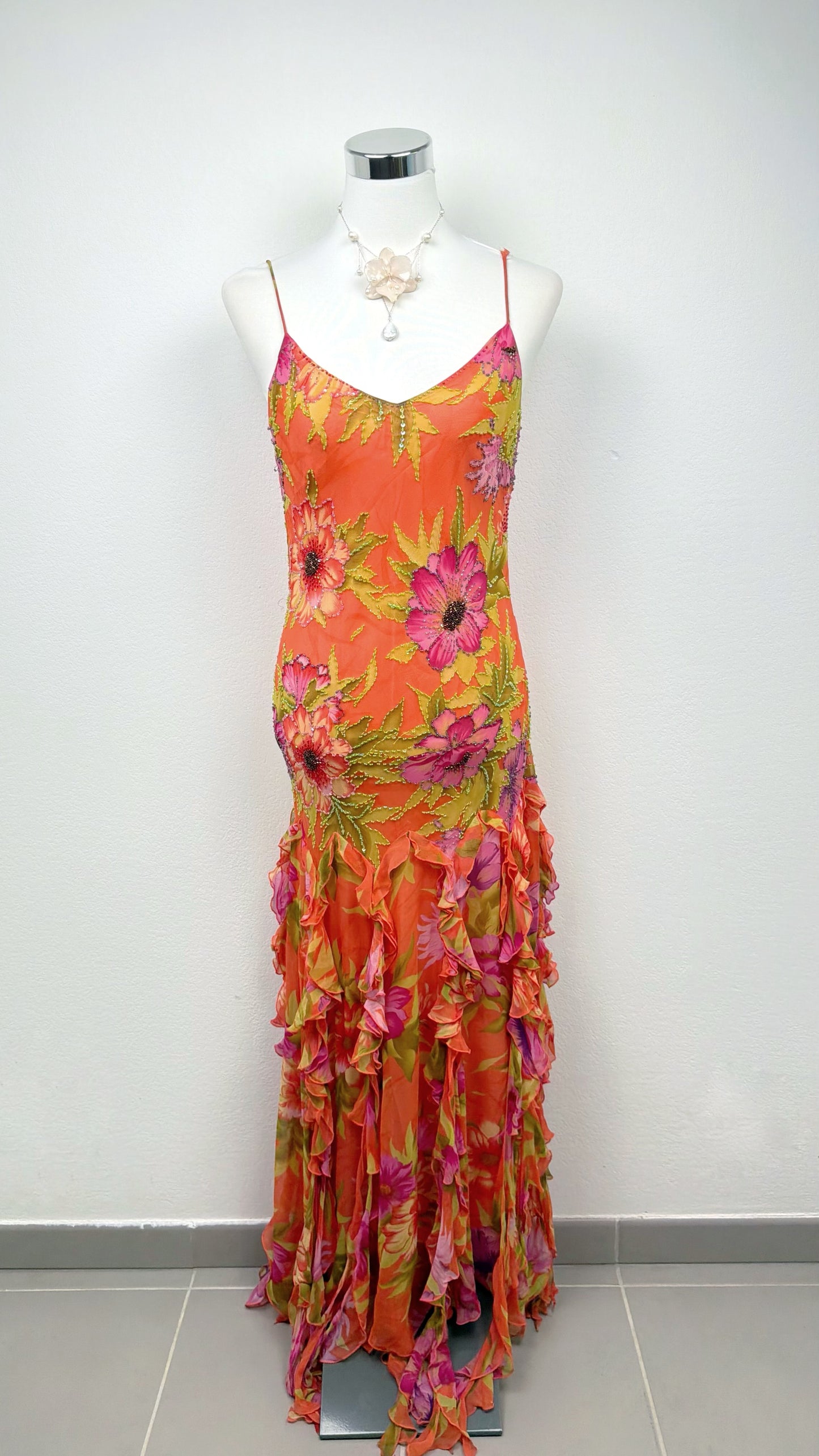 Silk Coral Blossom Couture