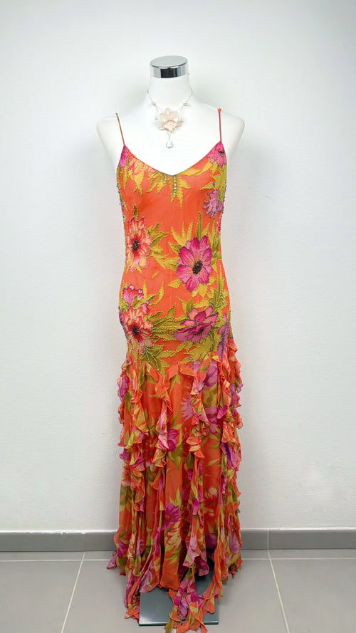 Silk Coral Blossom Couture