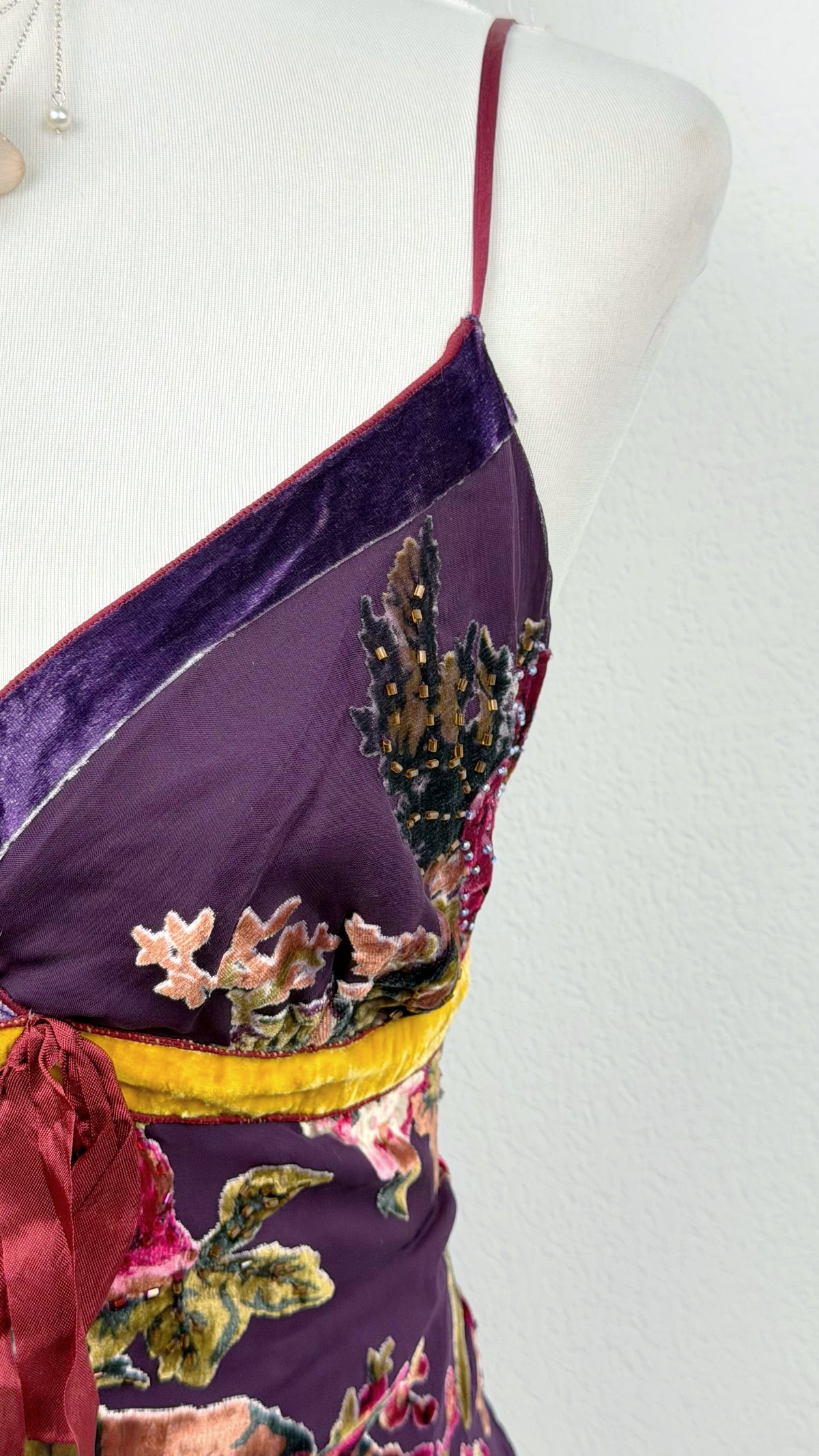 The Midnight Plum Derhy Velvet Fairy Top
