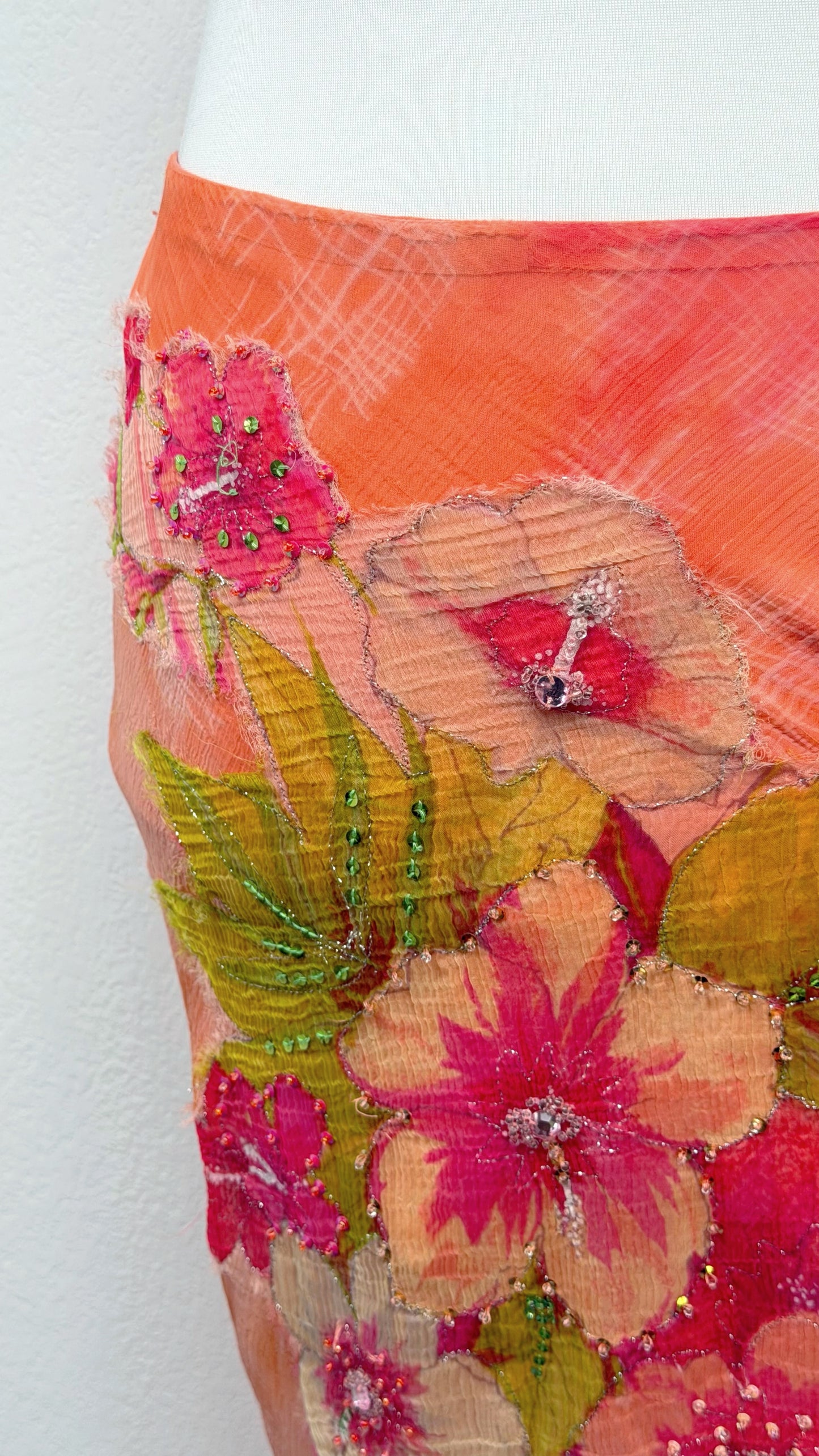 Renée Derhy Fire Lily Skirt