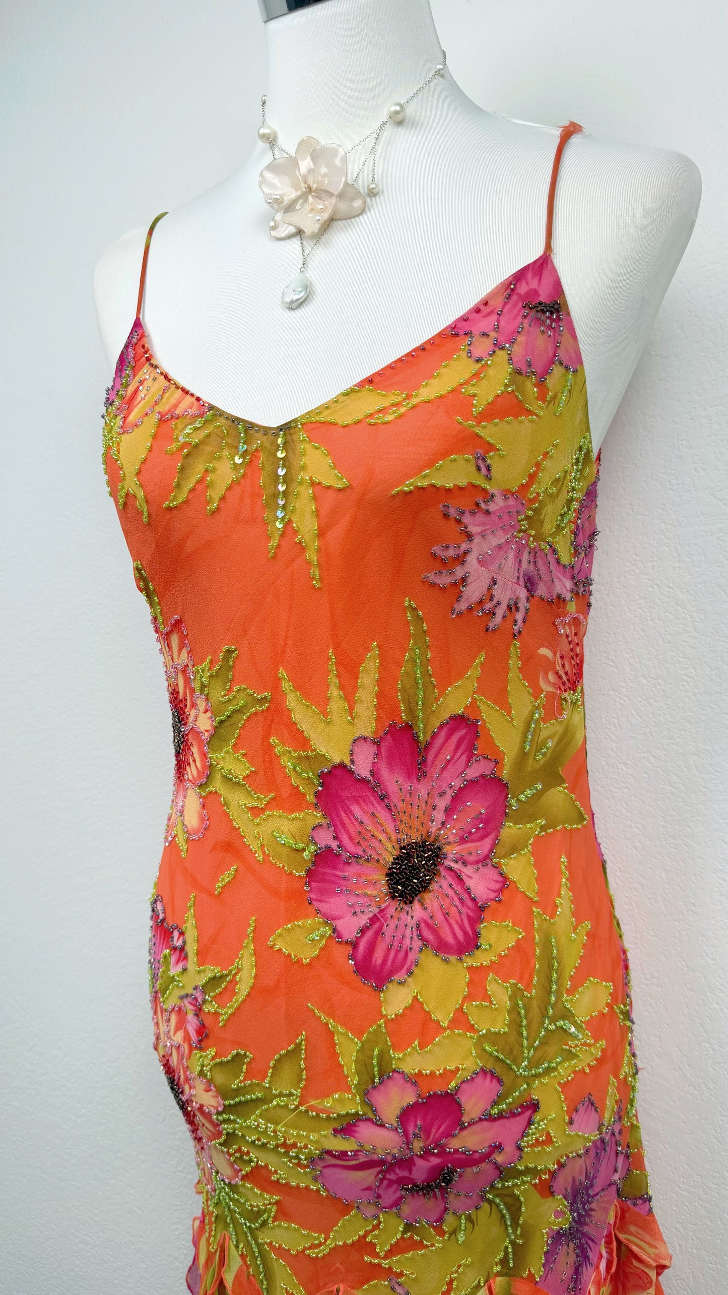 Silk Coral Blossom Couture