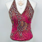 Aftershock Fuchsia Phoenix Beaded Corset