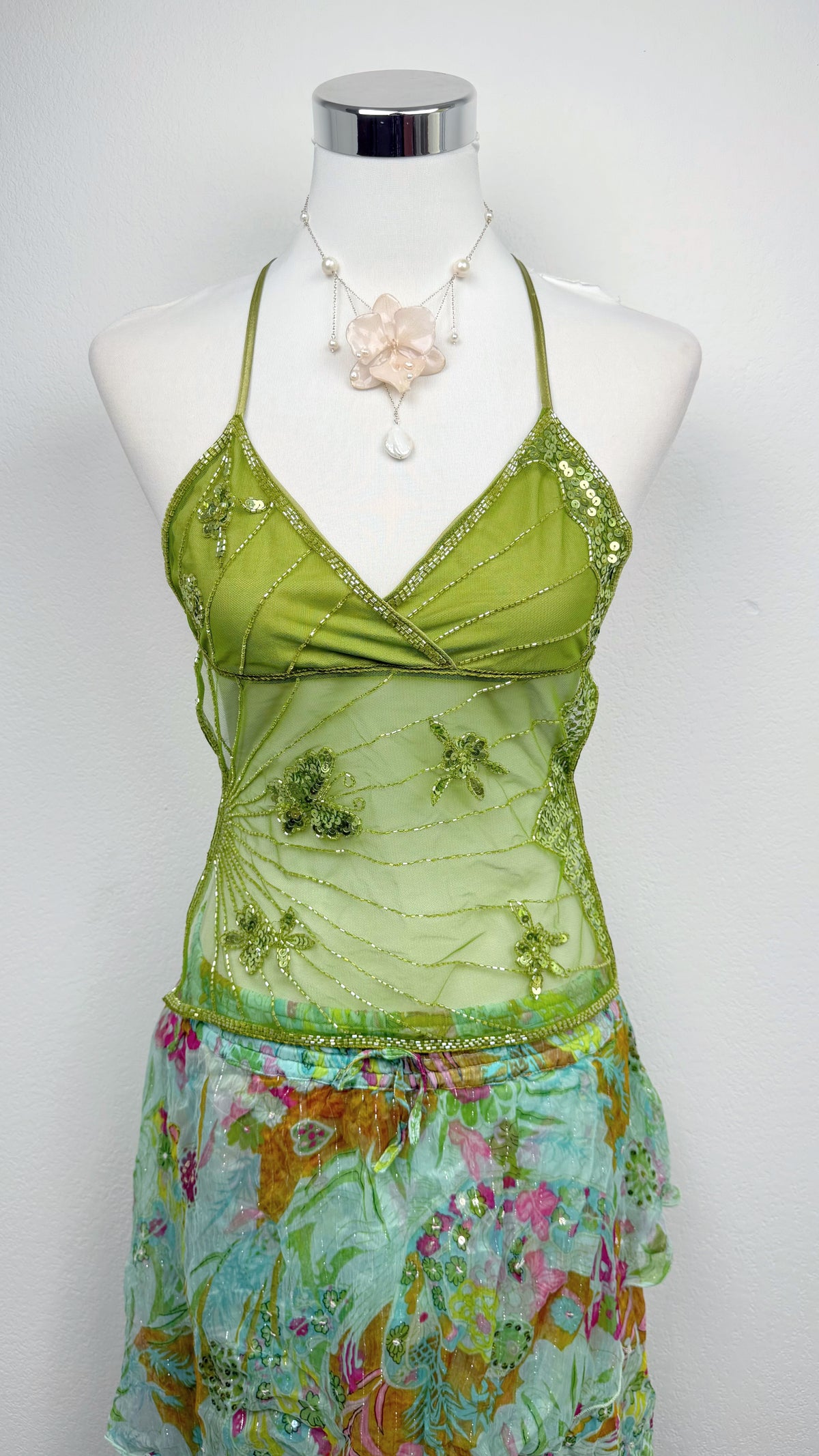 The Olive Butterfly Fairy Top
