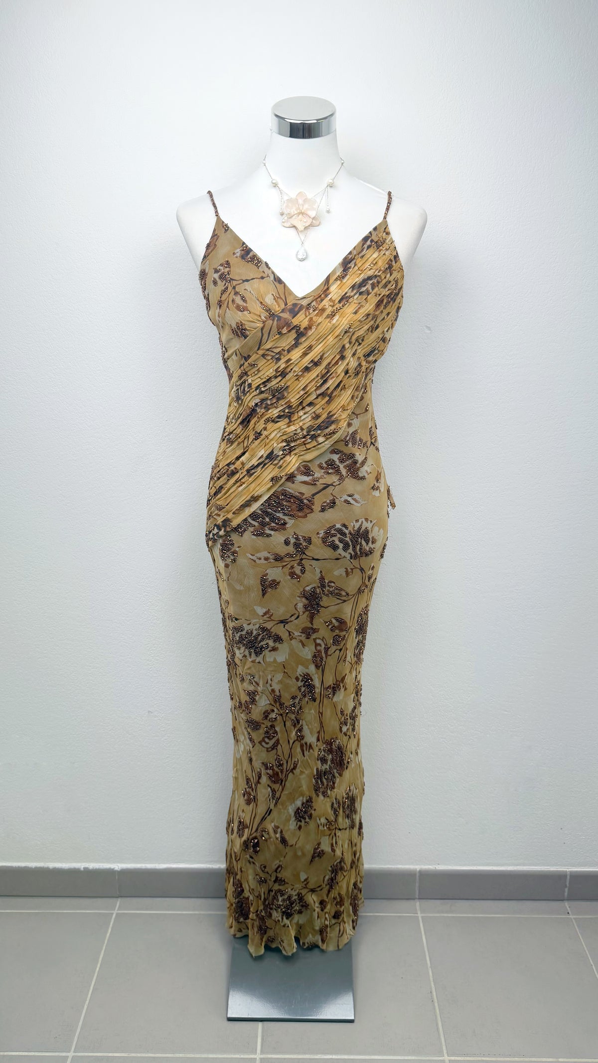 The Gilded Woodland Silk Dress