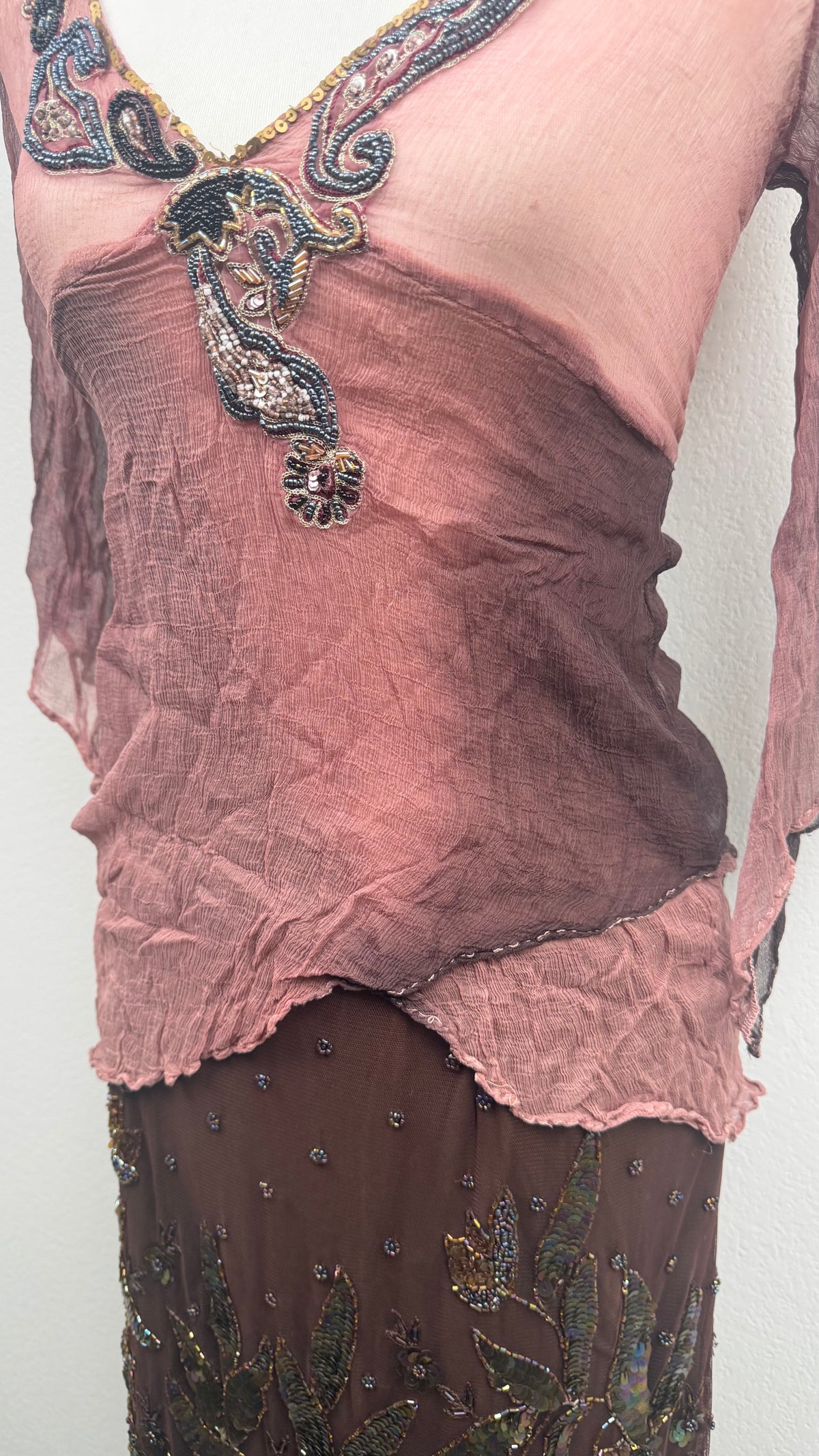Rare Derhy Rosewood Fairy Top