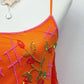 The Tangerine Fairy Silk Dress