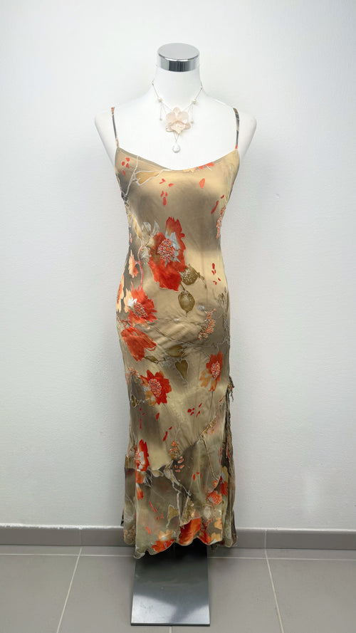 The Ember Garden Silk Dress
