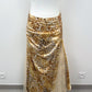 Golden Wildcat Hand-Beaded Two-Piece Set