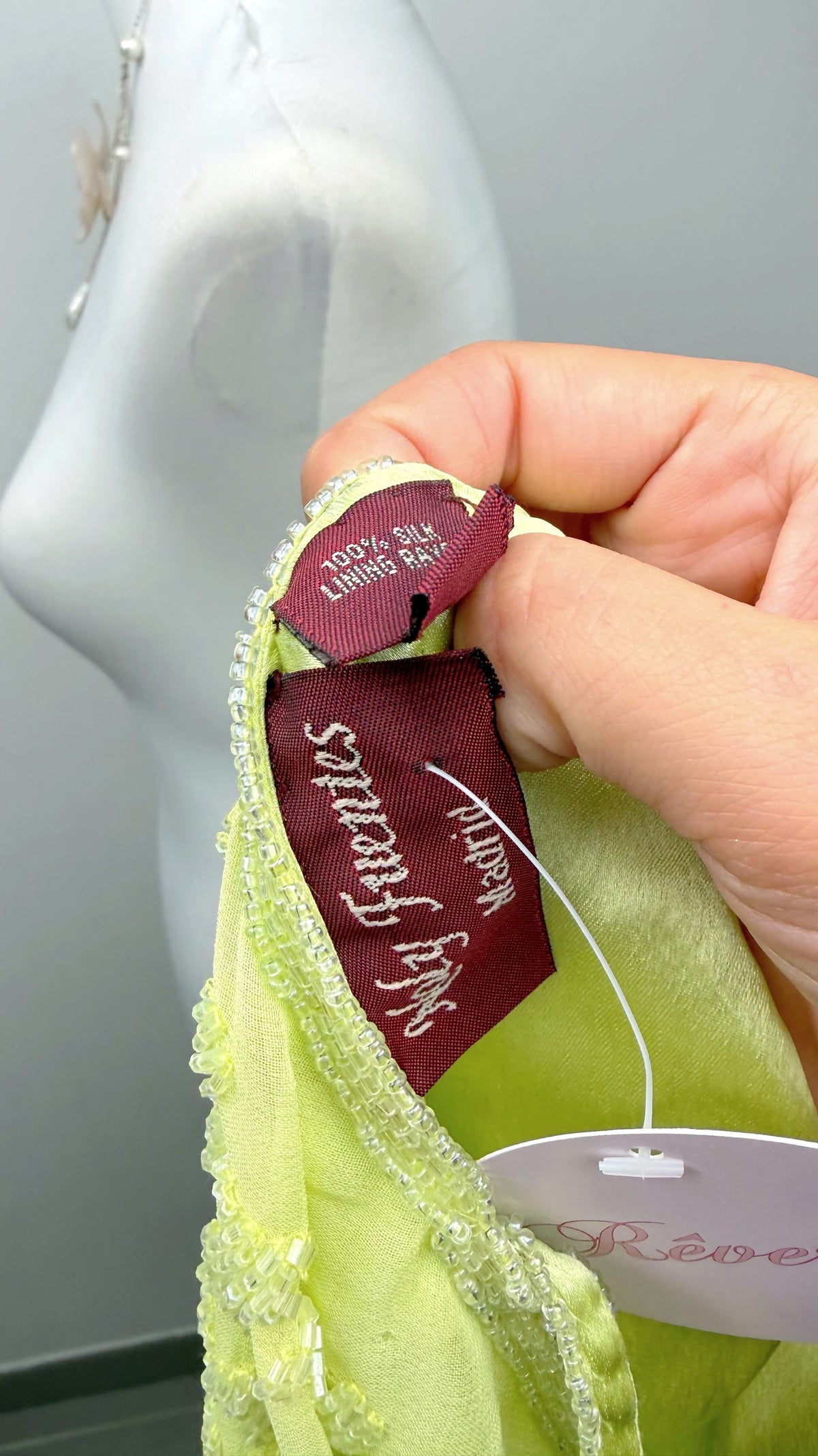 The Lime Enchantment Silk Dress