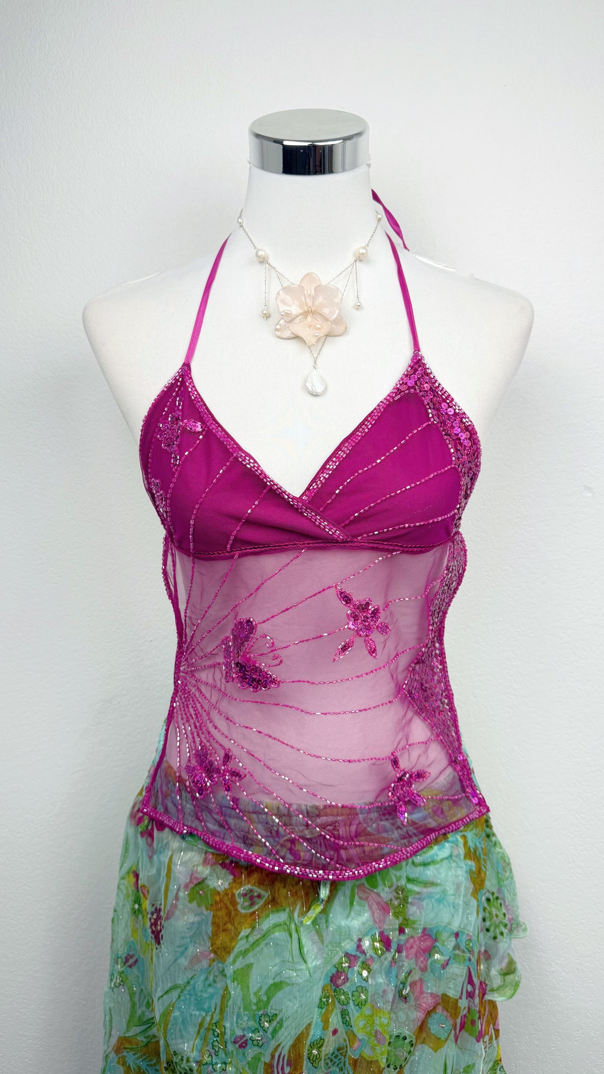The Fuchsia Butterfly Fairy Top