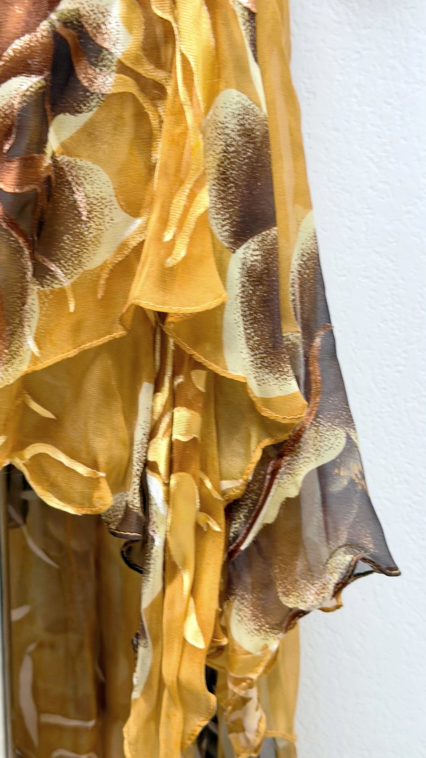 Aurelia Silk Gilded Orchid Gown