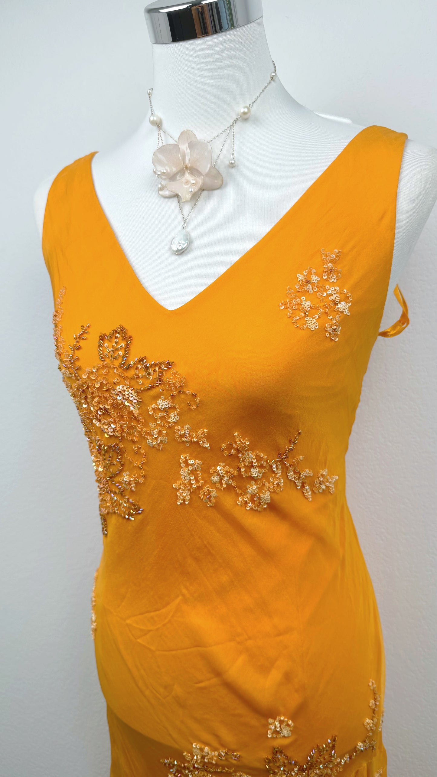 Golden Hour Silk Dress