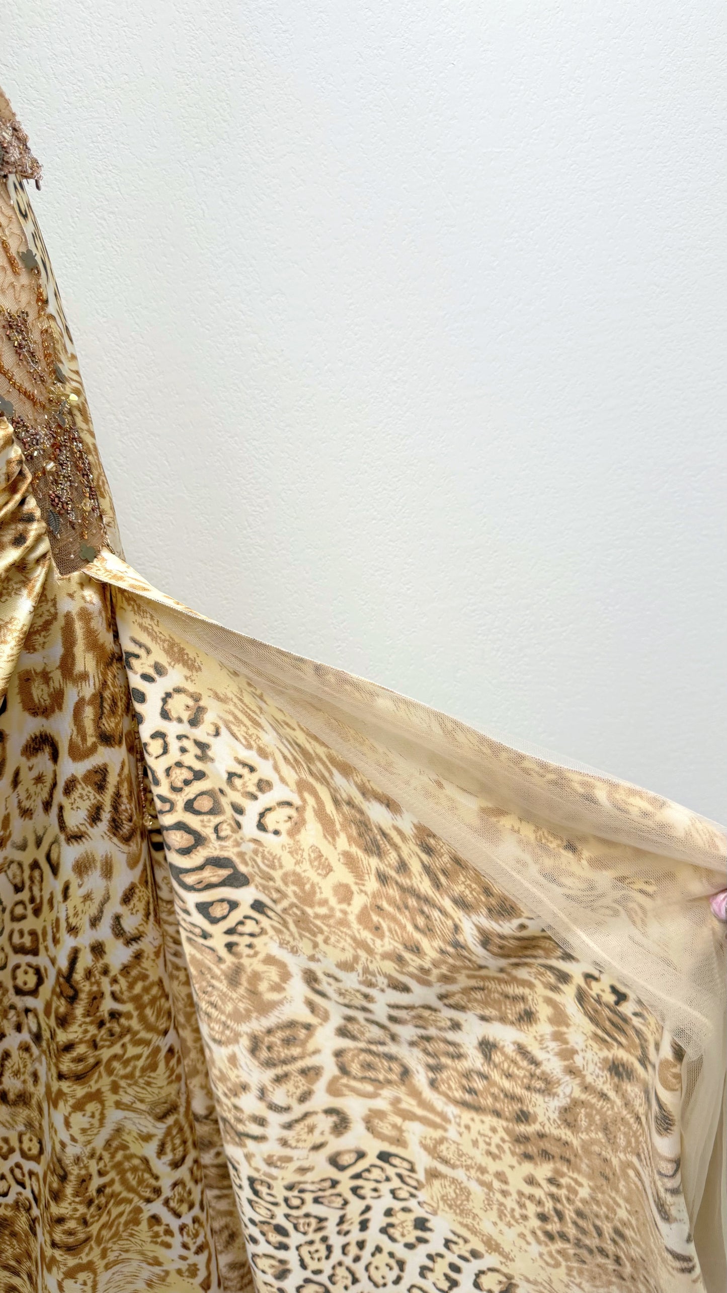 Golden Wildcat Hand-Beaded Two-Piece Set