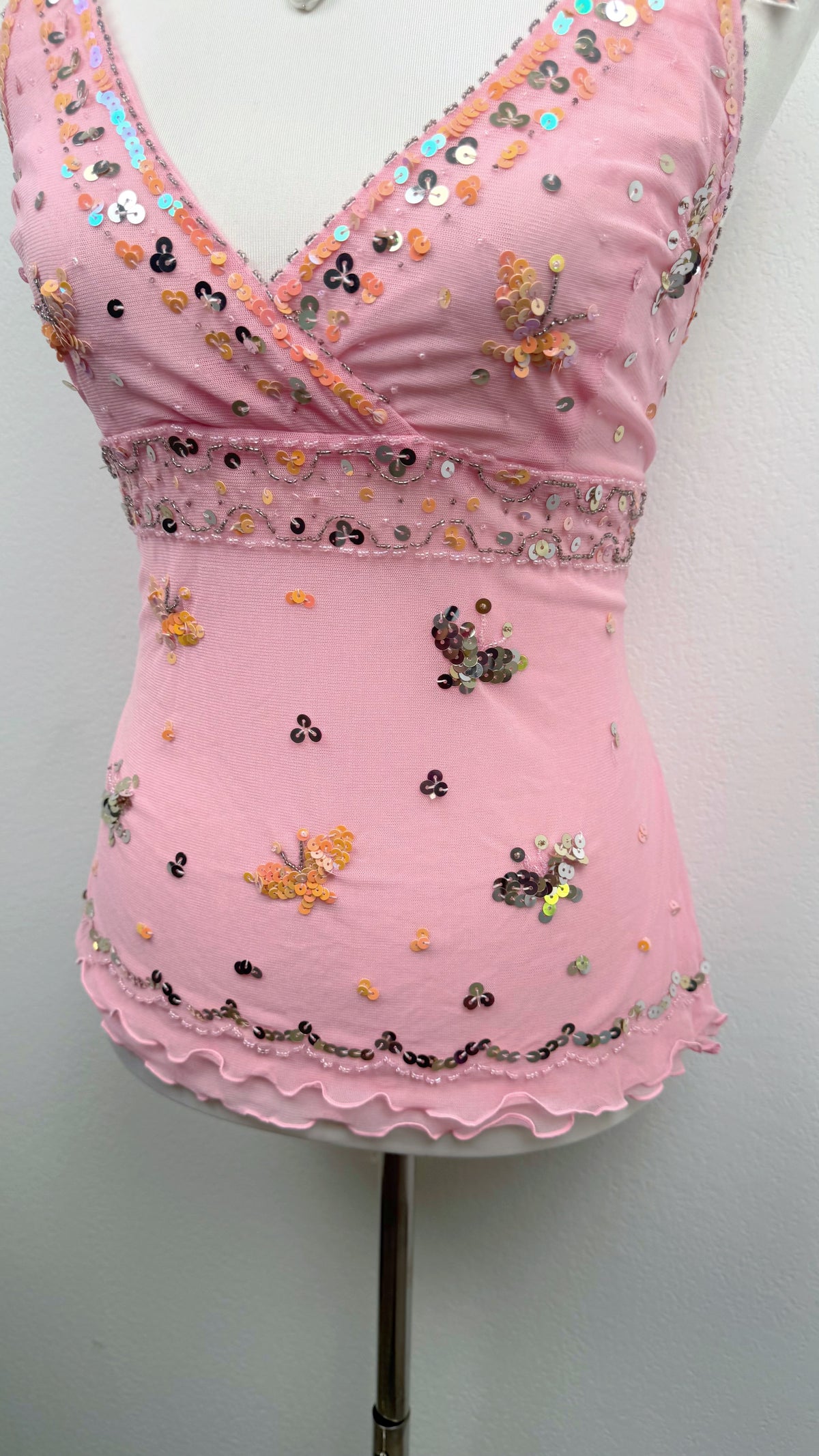 Pink Pixie Sequin Top