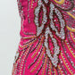 Aftershock Fuchsia Phoenix Beaded Corset