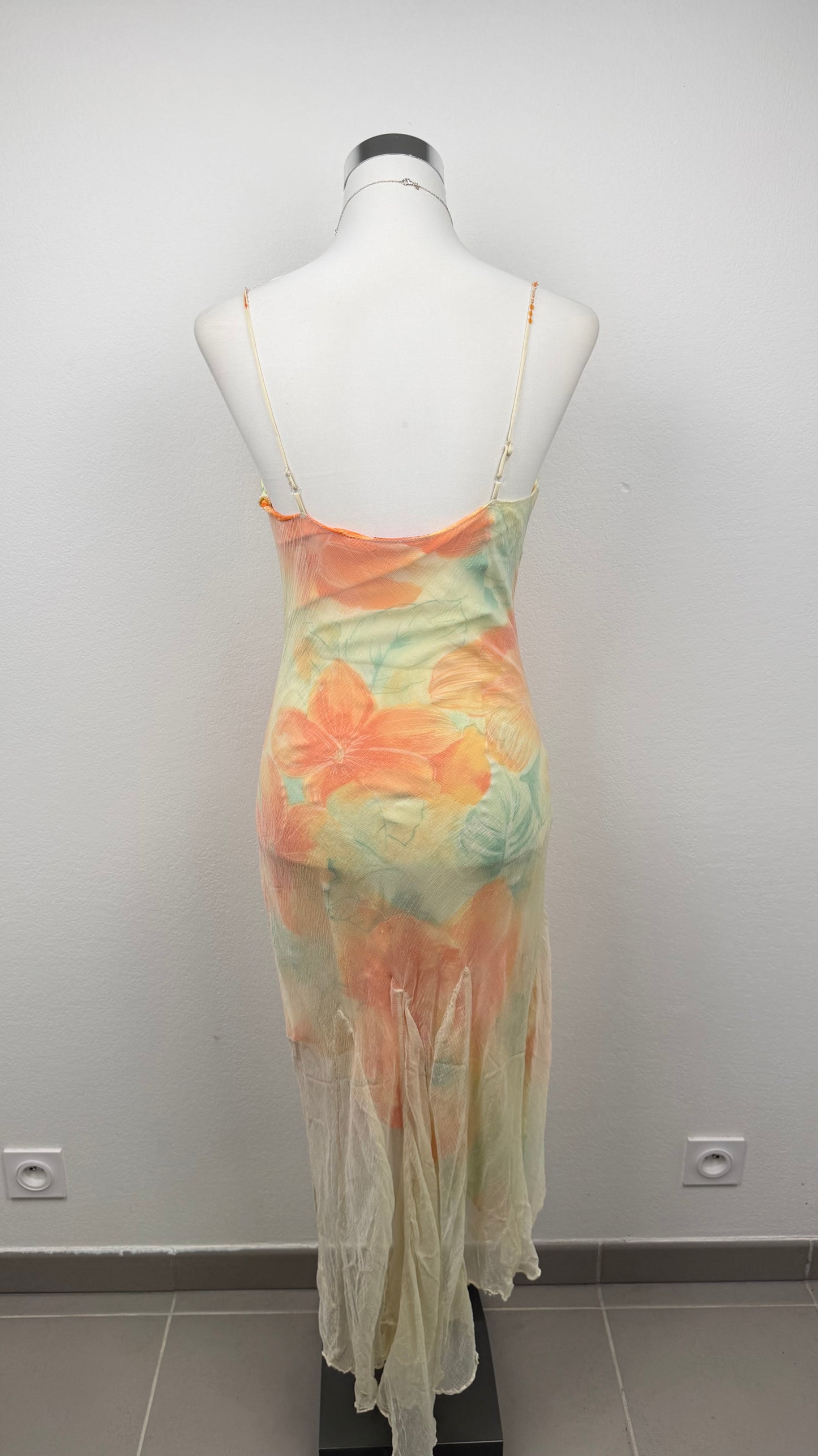 Derhy Watercolor Hibiscus Dress